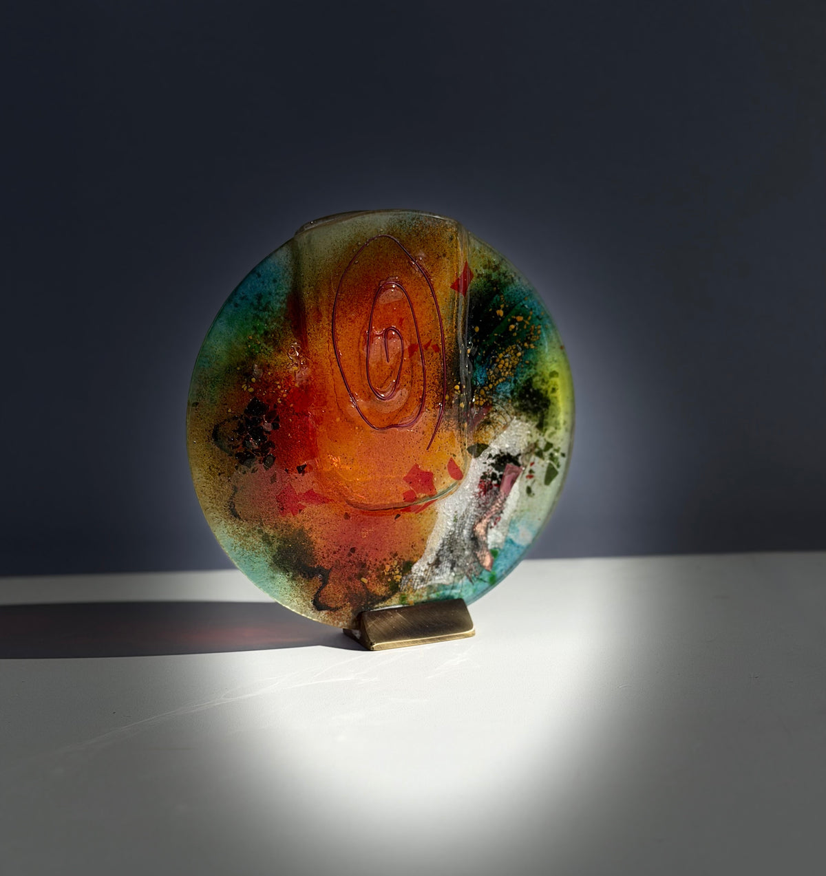 Light Green Round Mini Vase