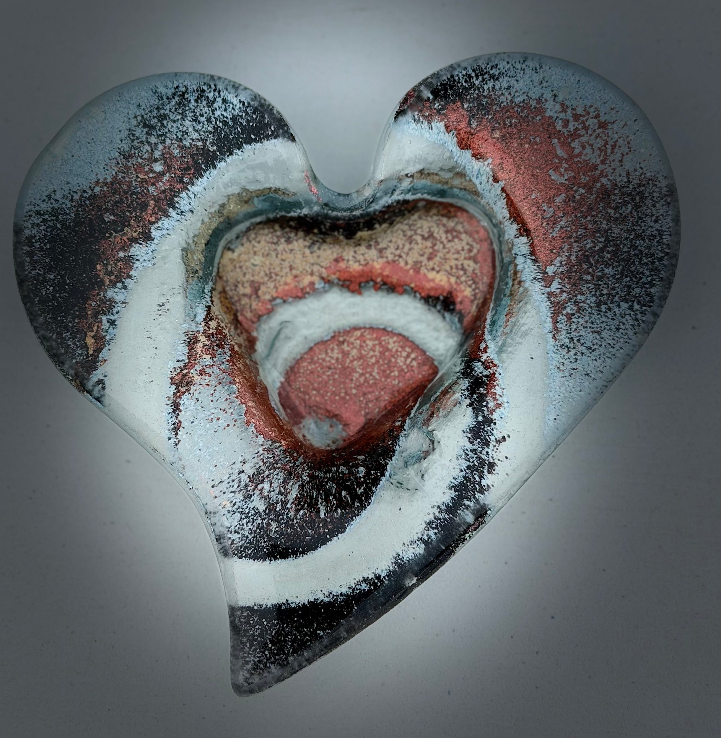 Nefeli Copper Heart Tealight Dish