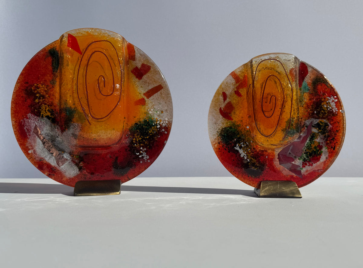 Tricolore Round Mini Vase