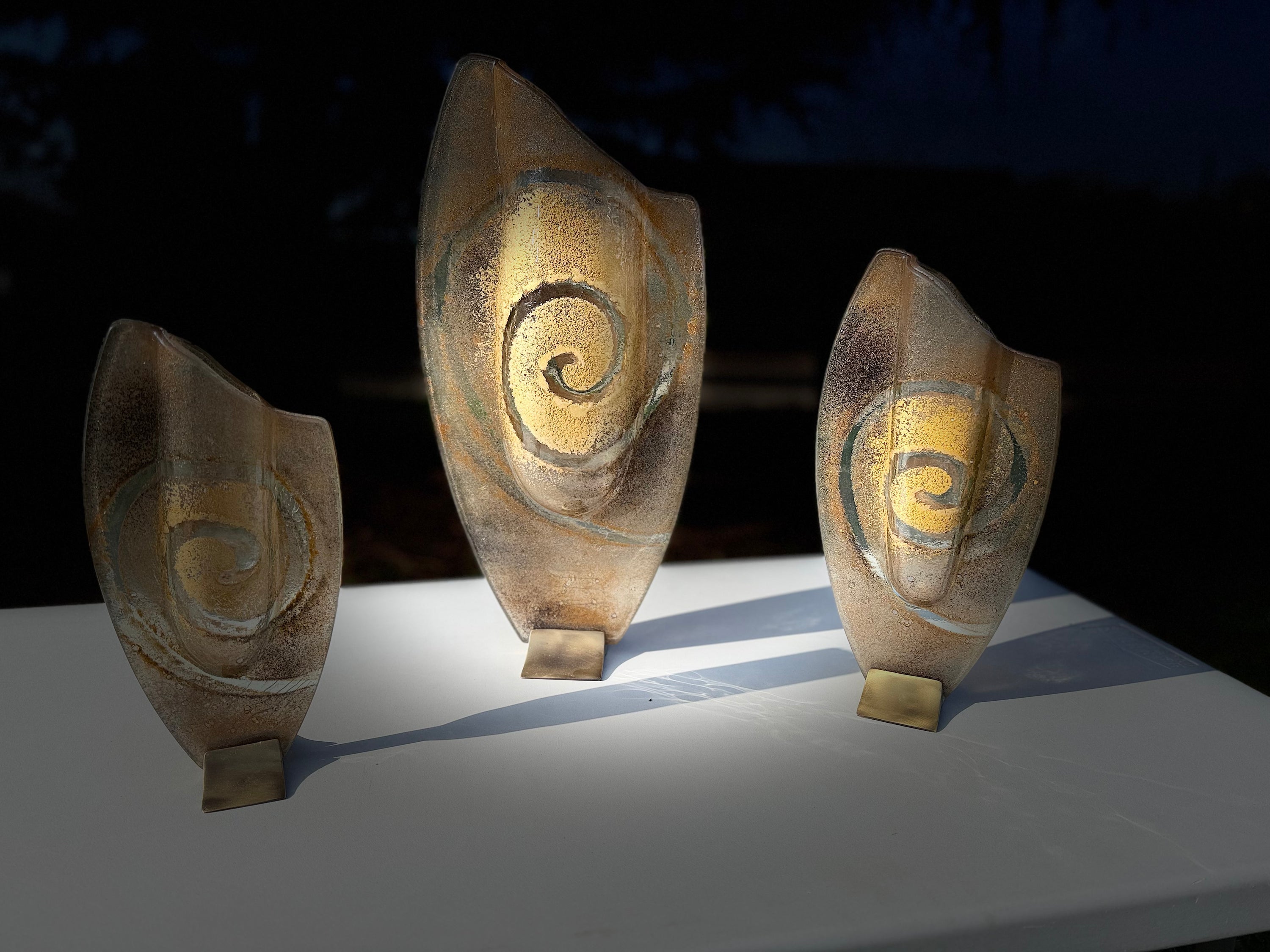 Golden Topaz Oval Vase