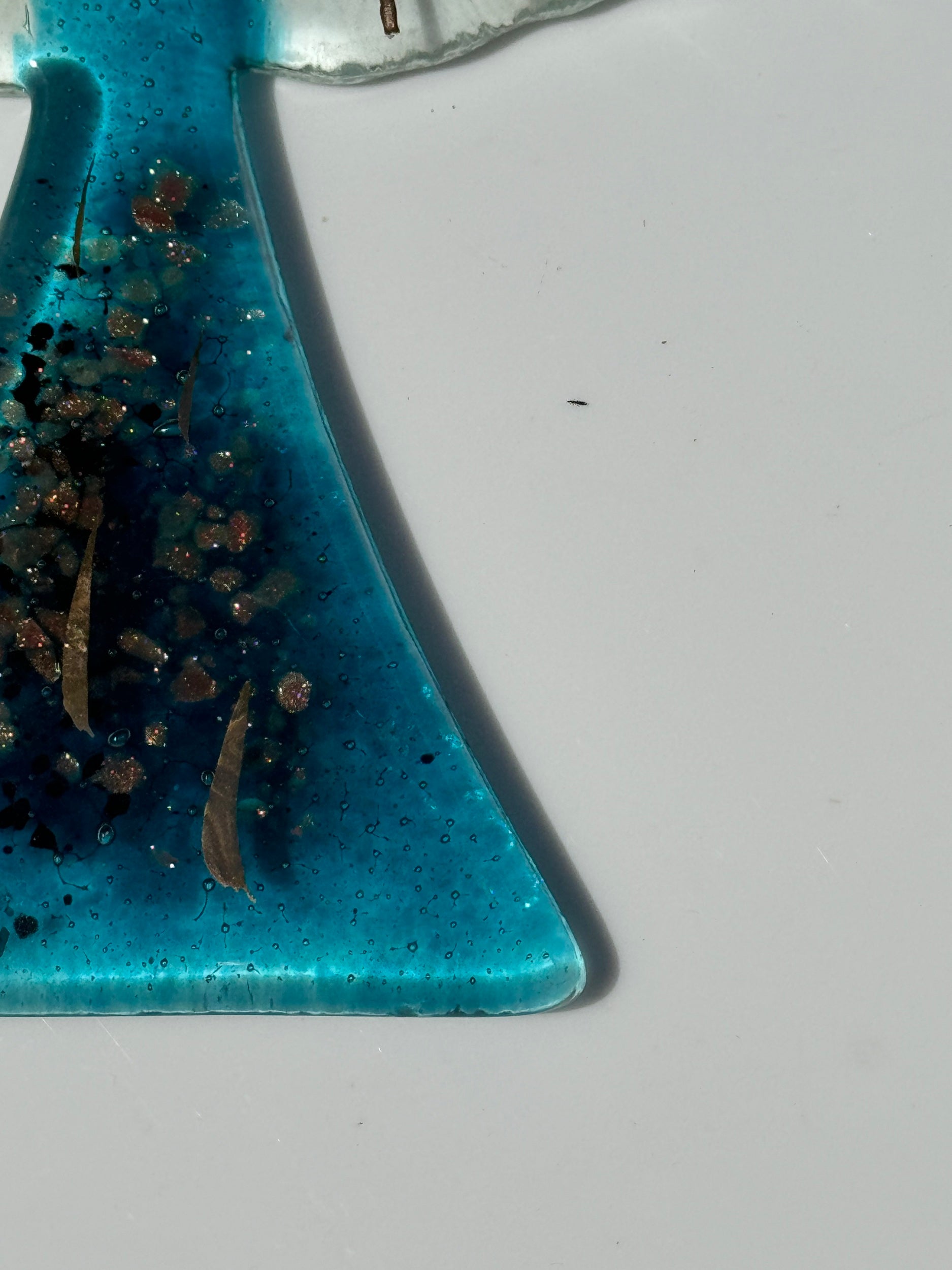 Angel - Aqua & Platinum (Hanging Decoration)