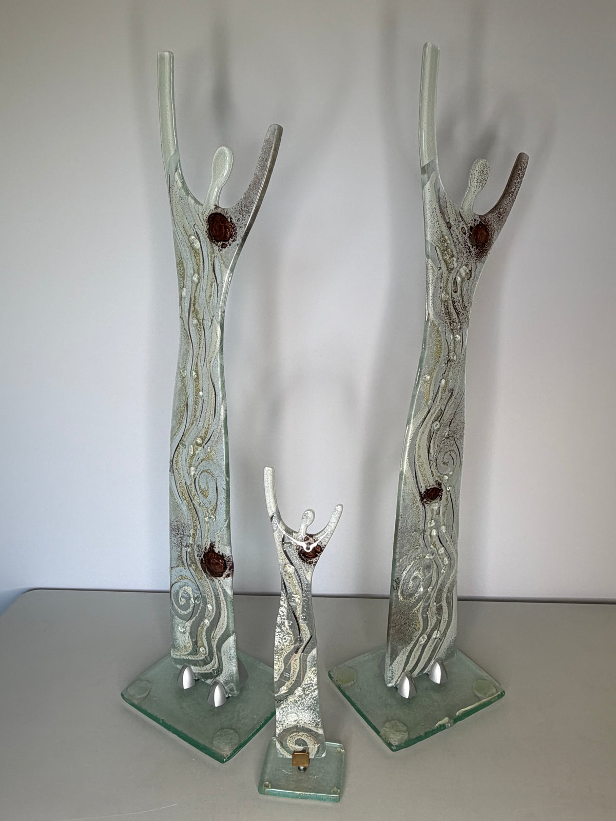 Fused Glass Statue - Crystal