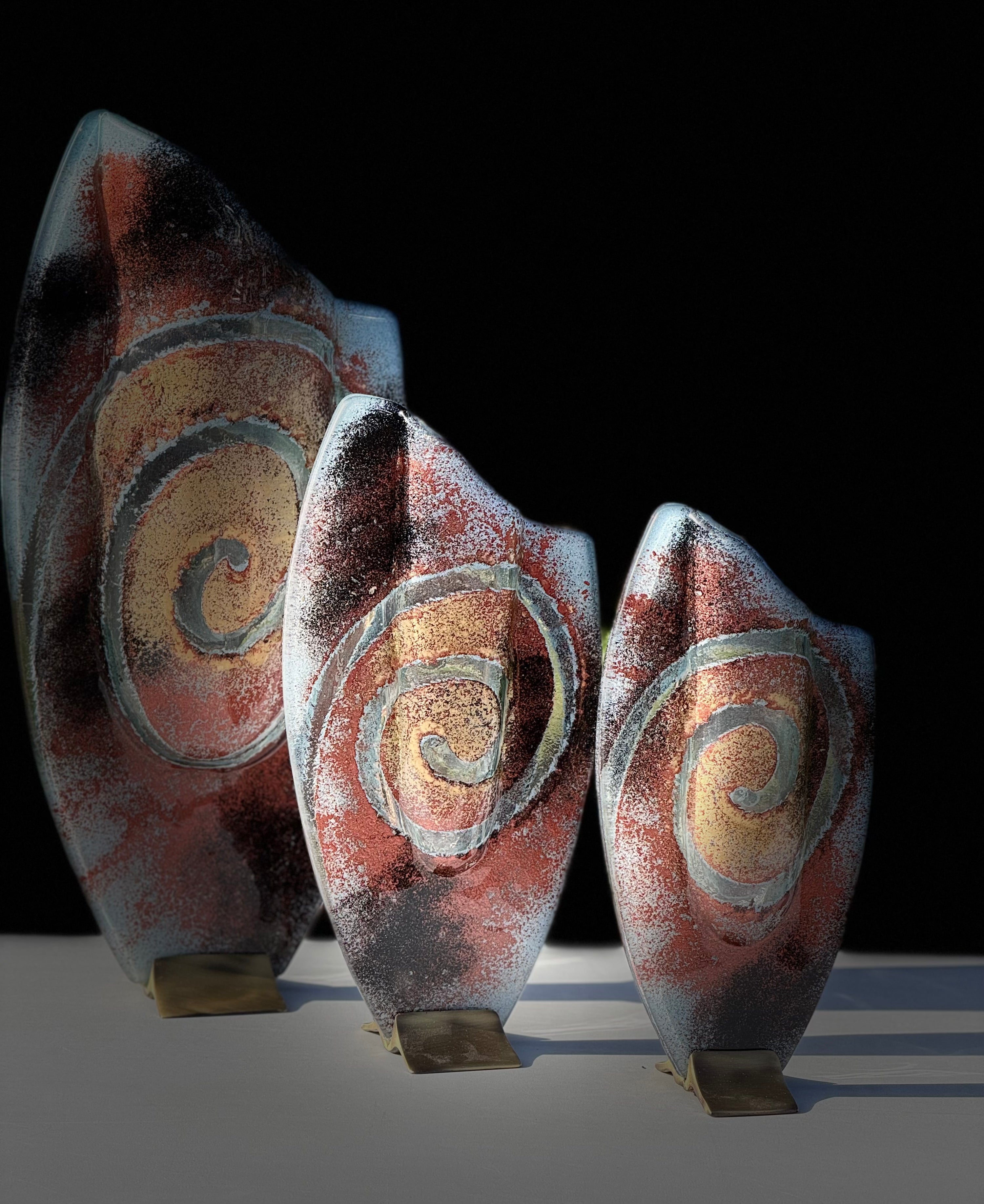 Nefeli Copper Oval Vase