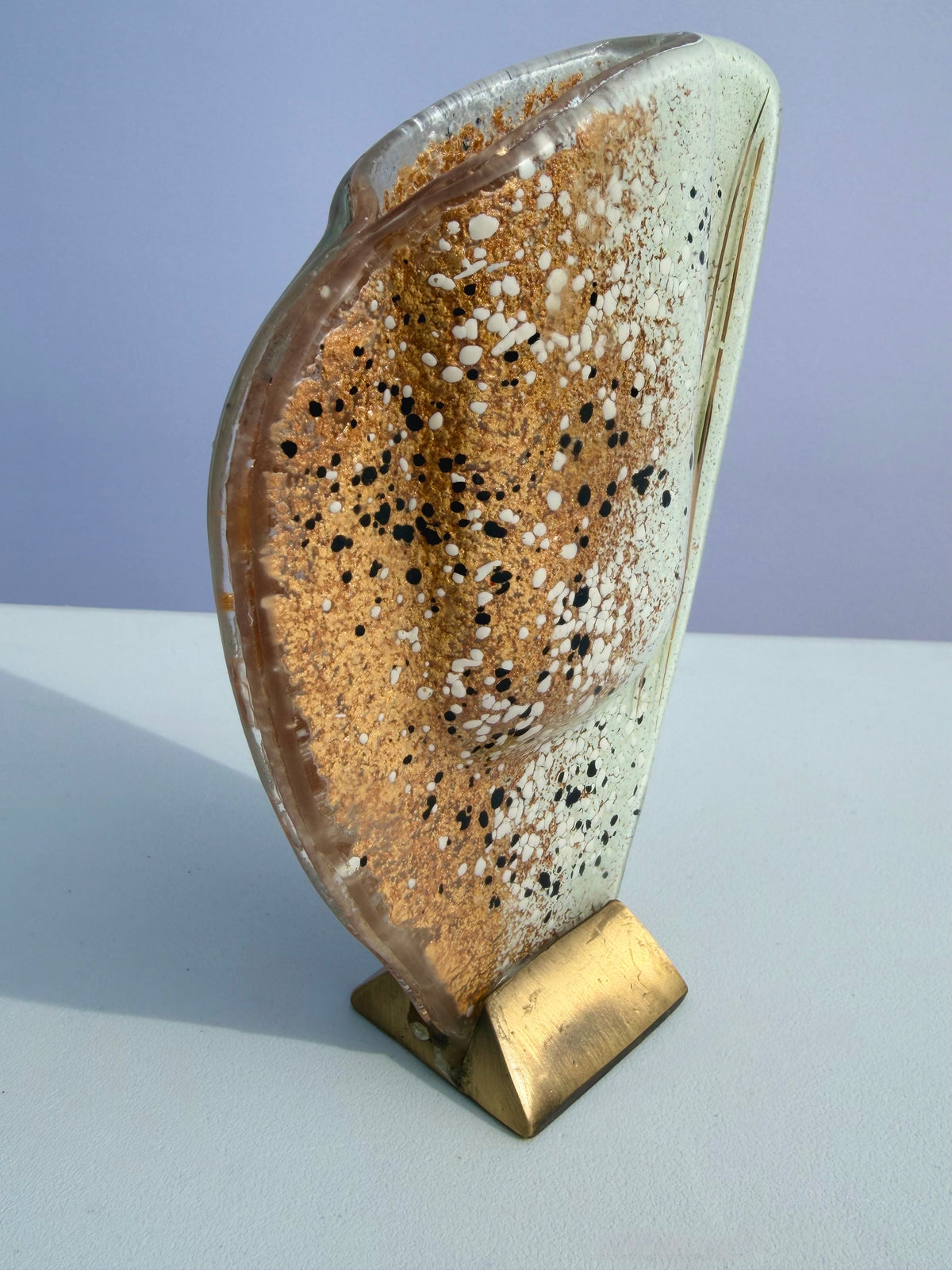 Golden Frost Mini Oval Vase