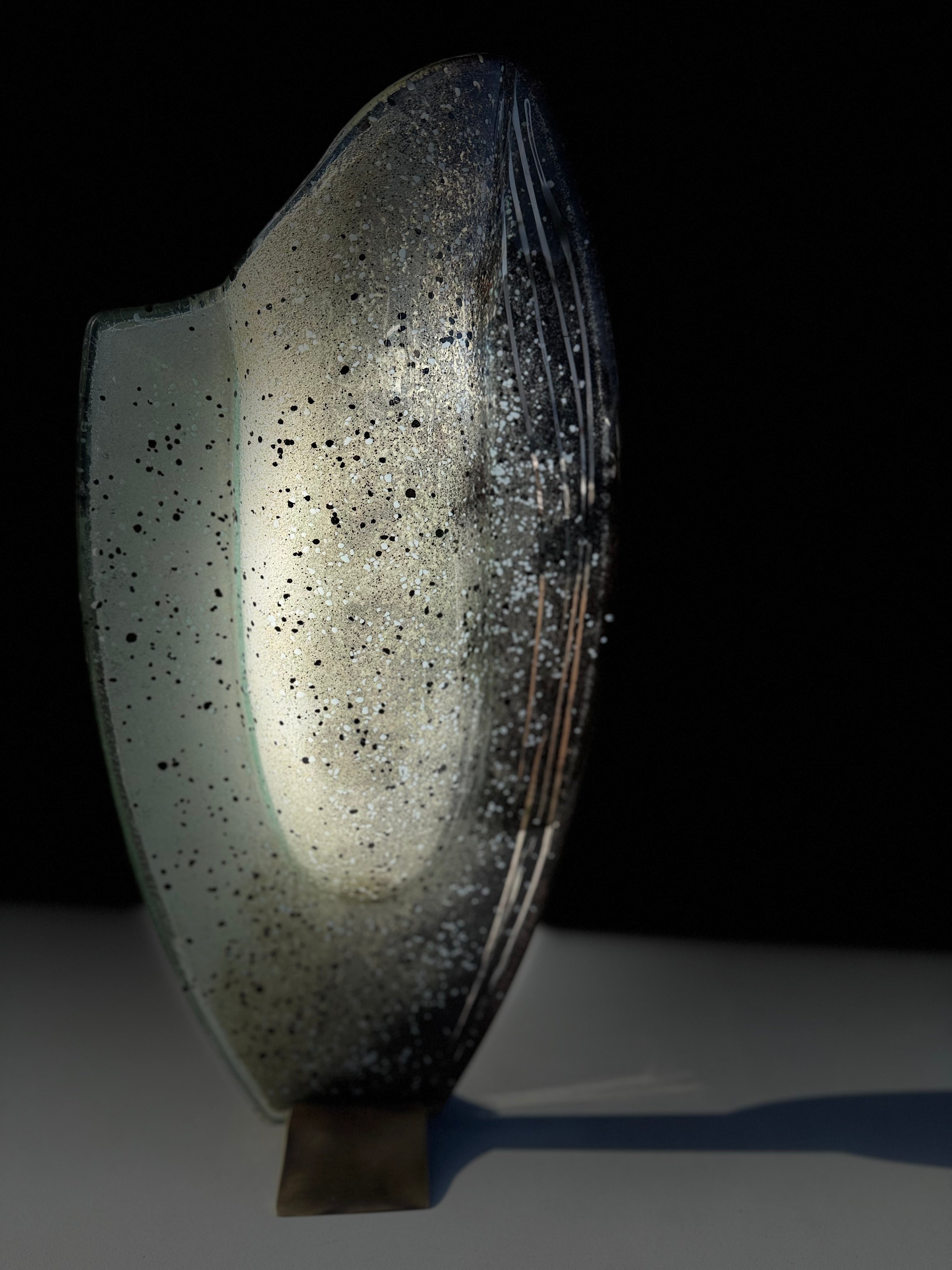 Silver, Grey & Platinum Oval Vase