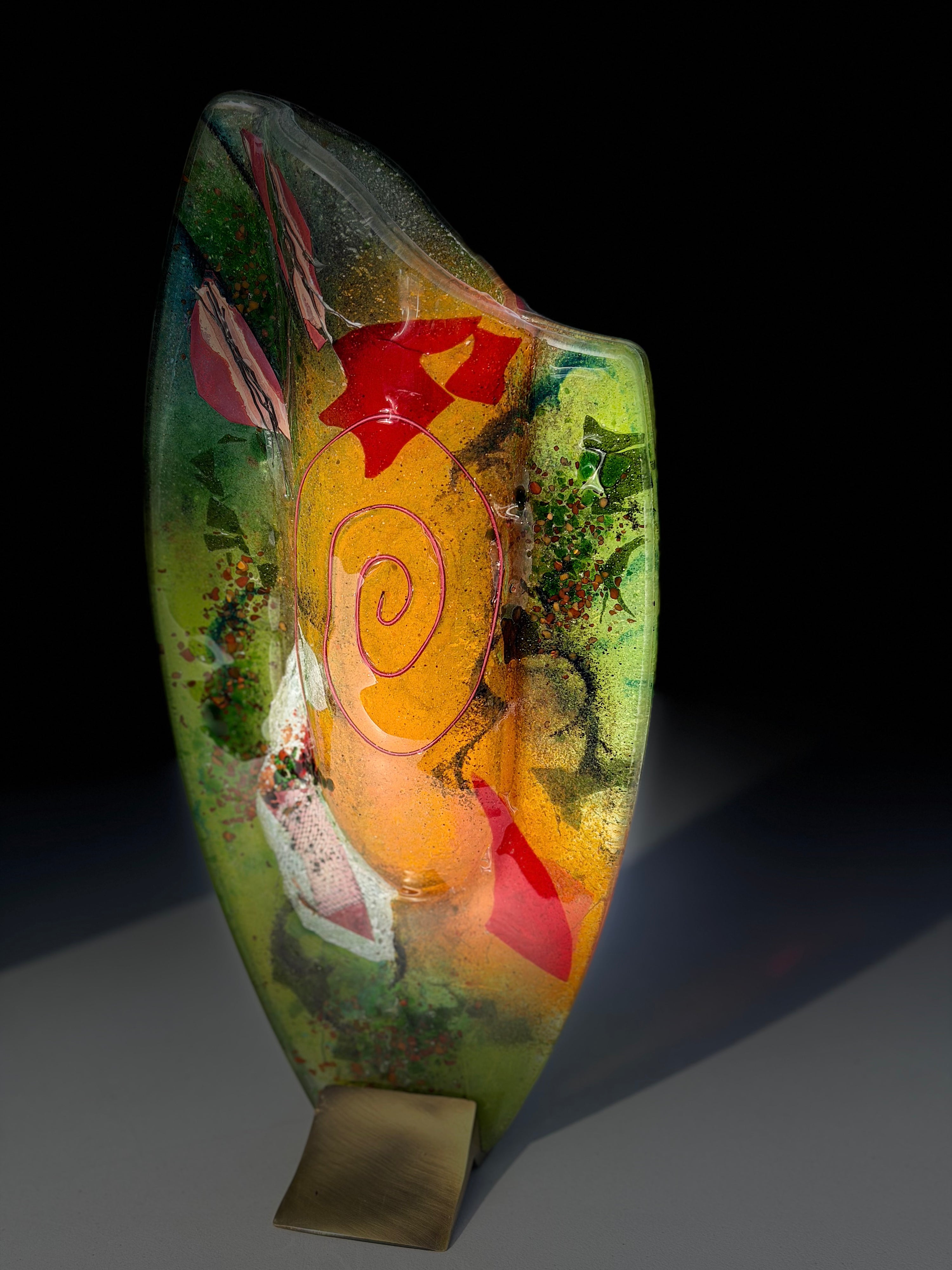 Light Green Oval Vase