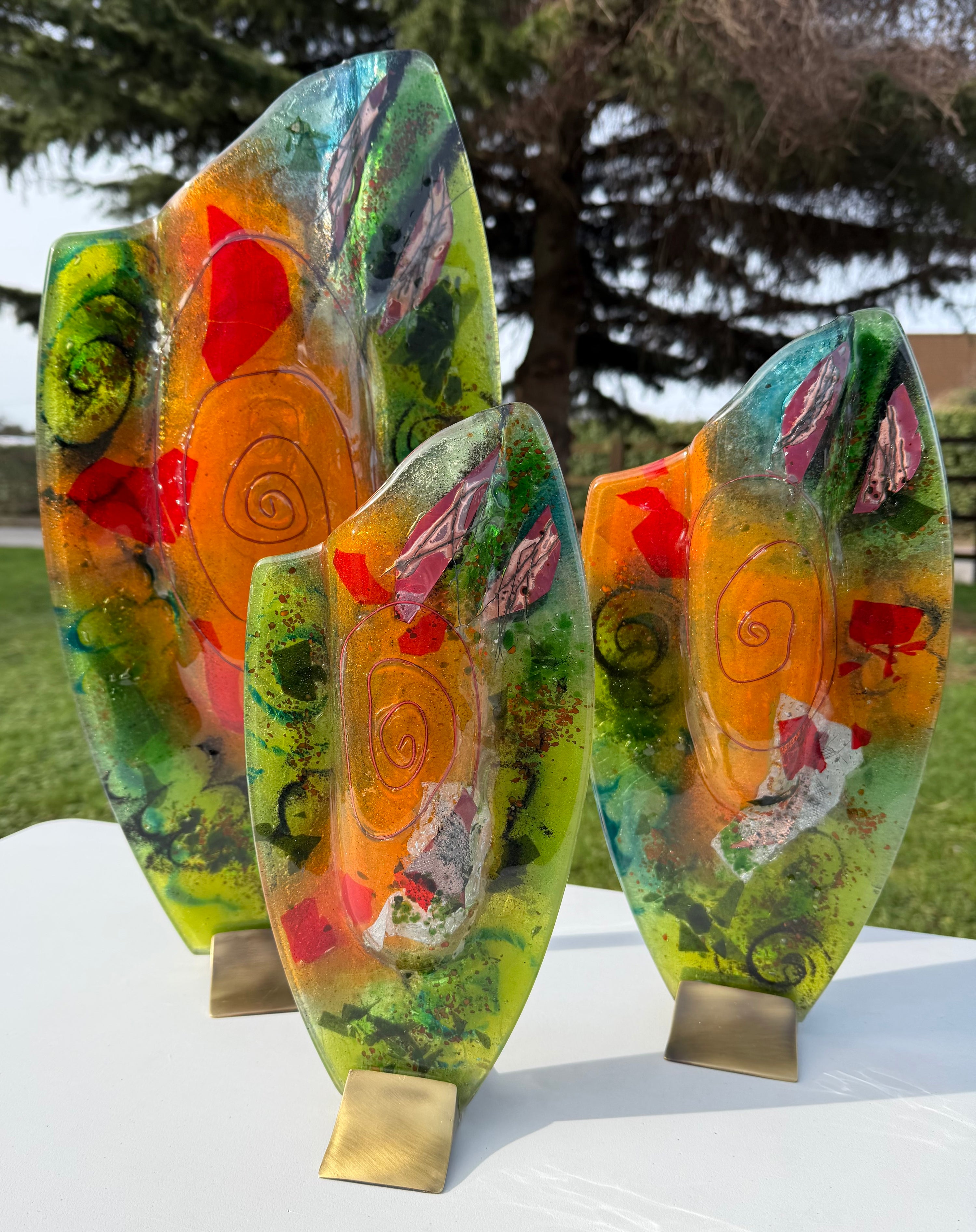 Light Green Oval Vase