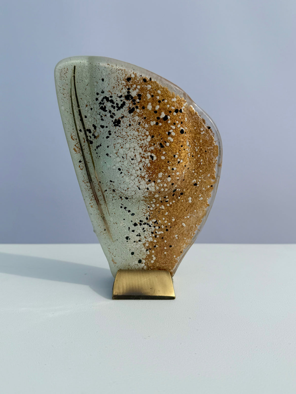 Golden Frost Mini Oval Vase