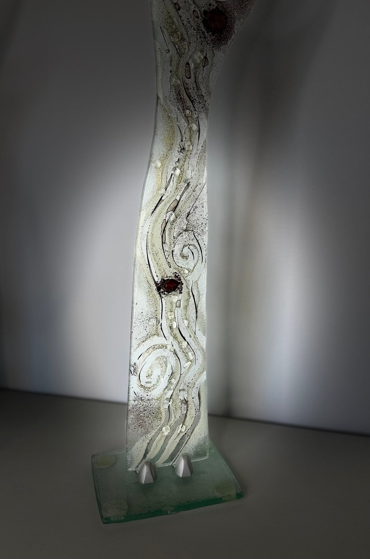 Fused Glass Statue - Crystal