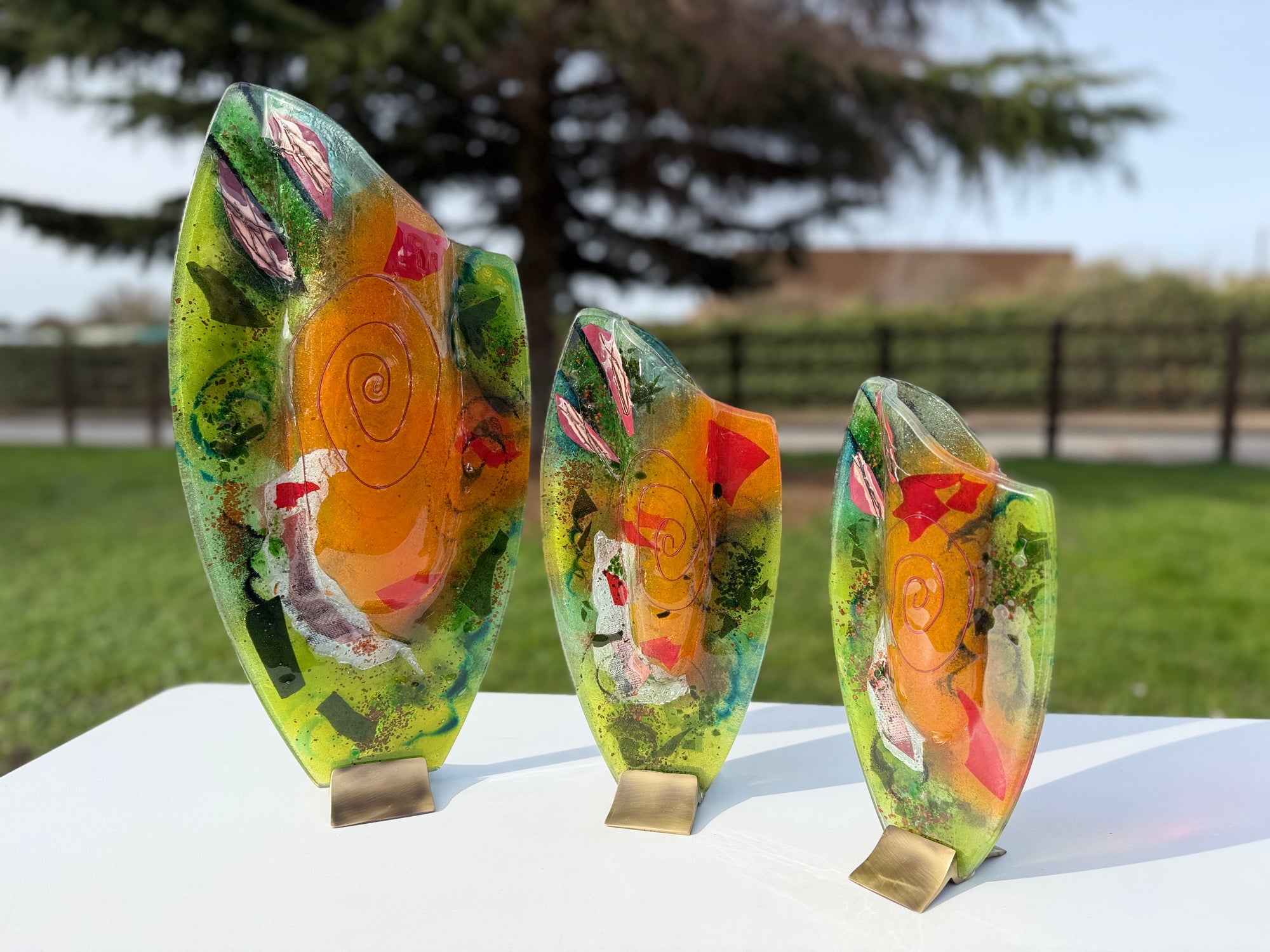 Light Green Oval Vase