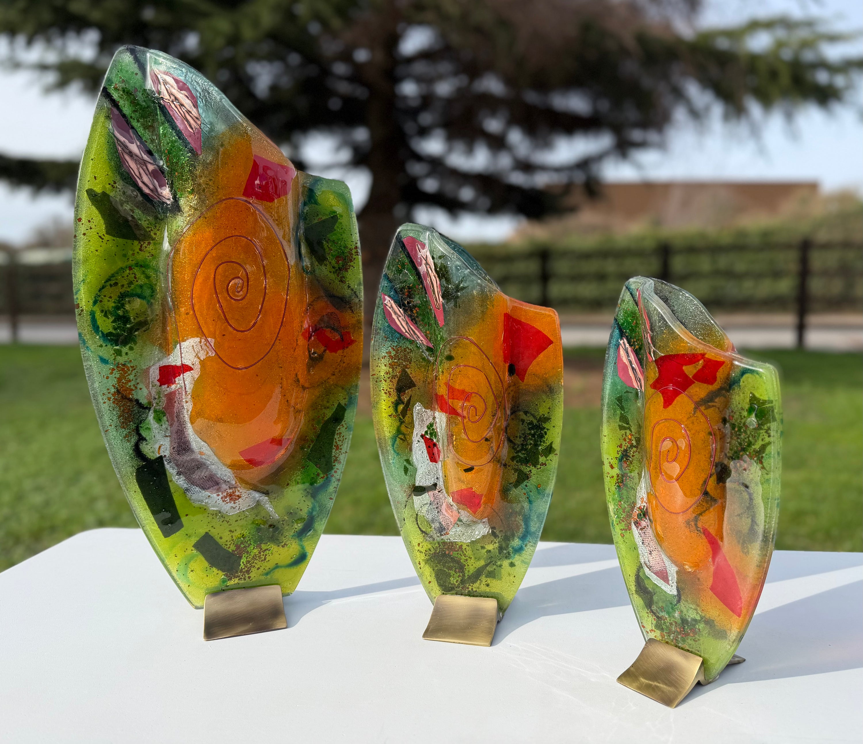 Light Green Oval Vase