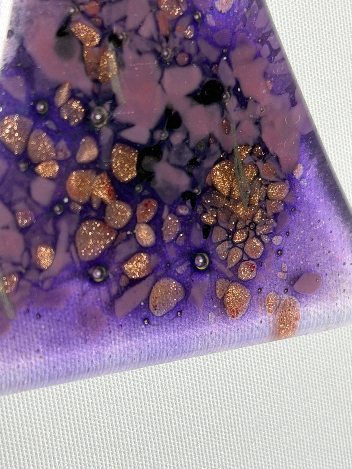 Angel - Mauve & Platinum (Hanging Decoration)