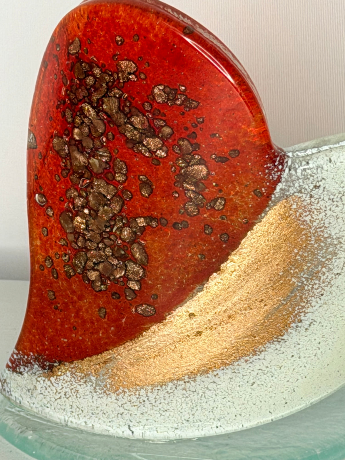 Thira Red Heart Shaped Tealight Holder