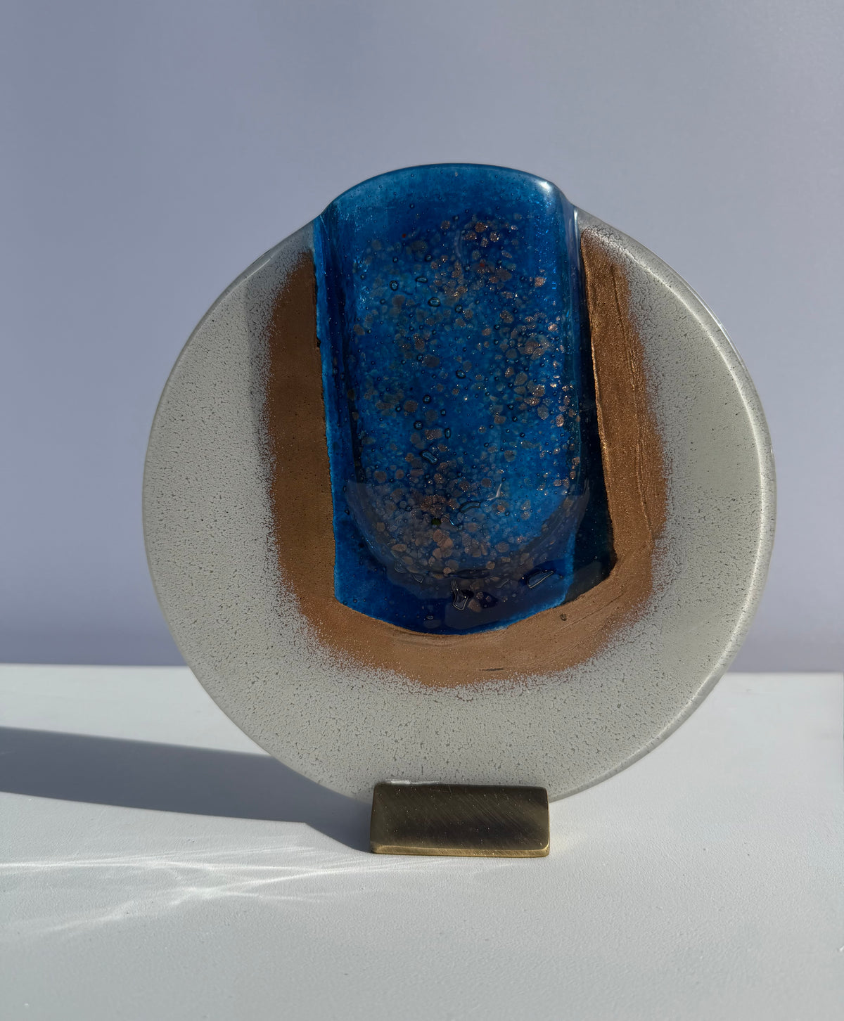 Thira Blue Round Mini Vase