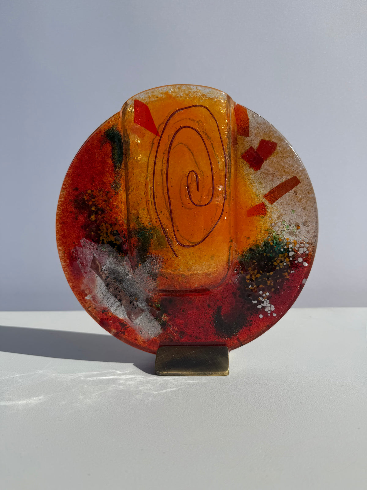 Tricolore Round Mini Vase