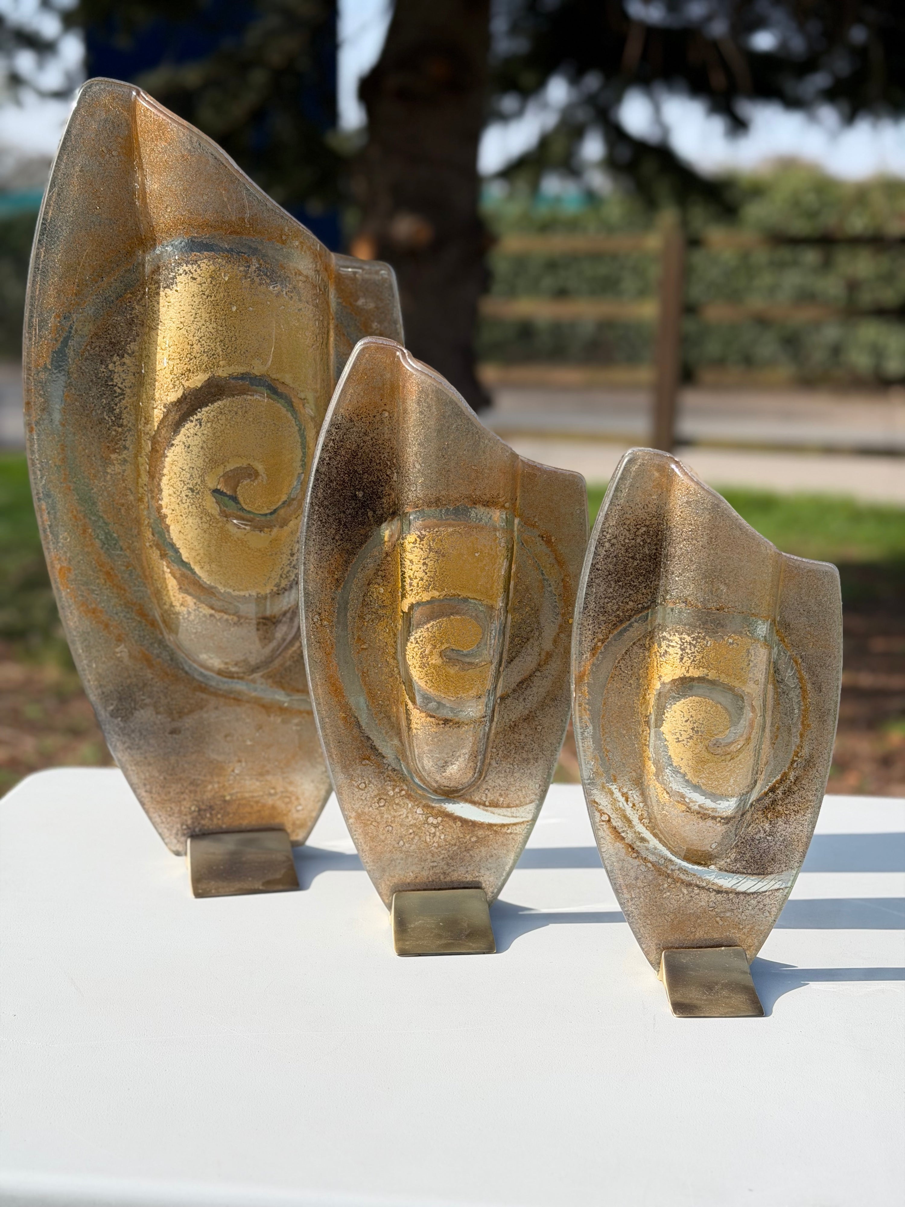 Golden Topaz Oval Vase