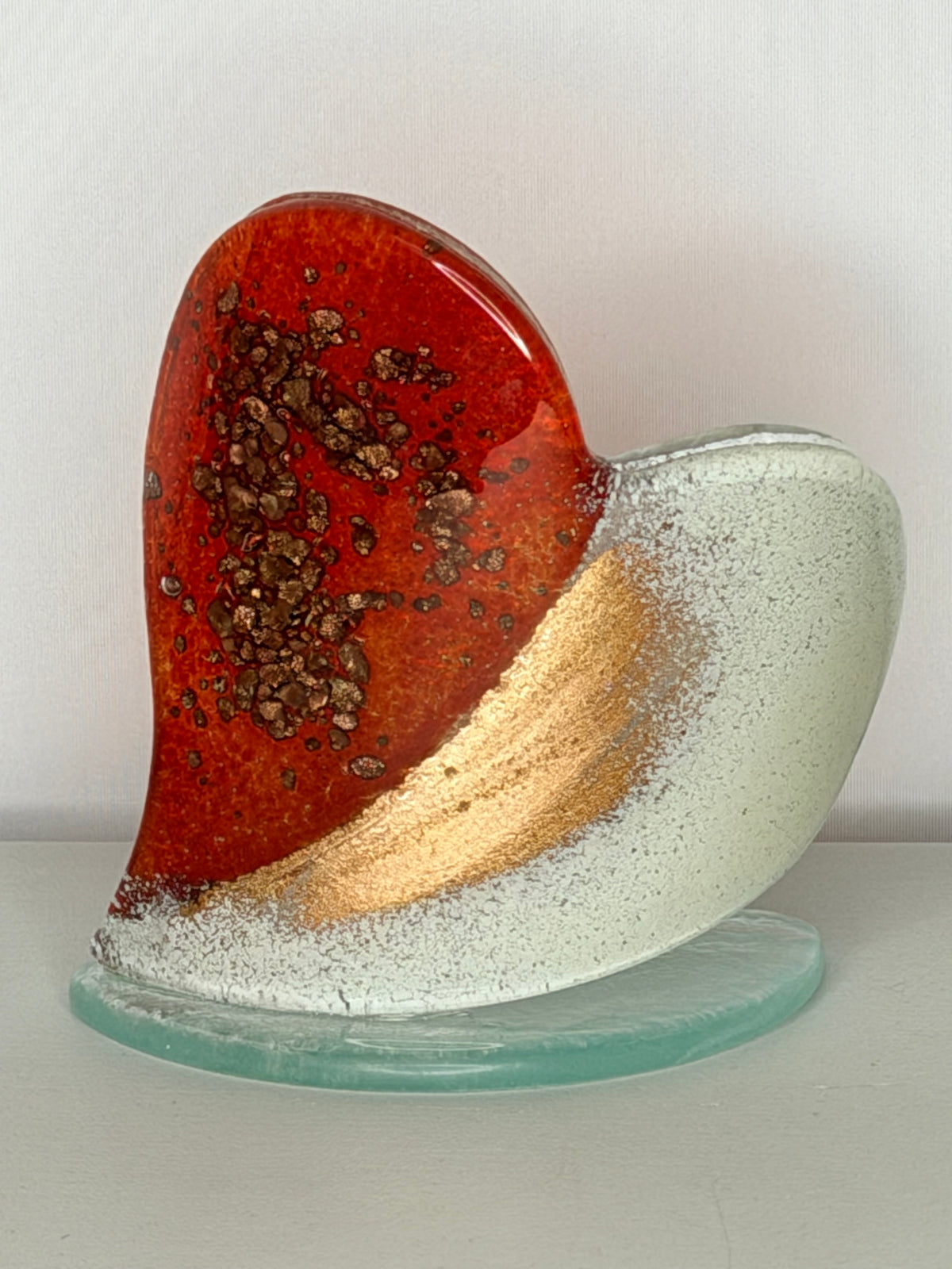 Thira Red Heart Shaped Tealight Holder