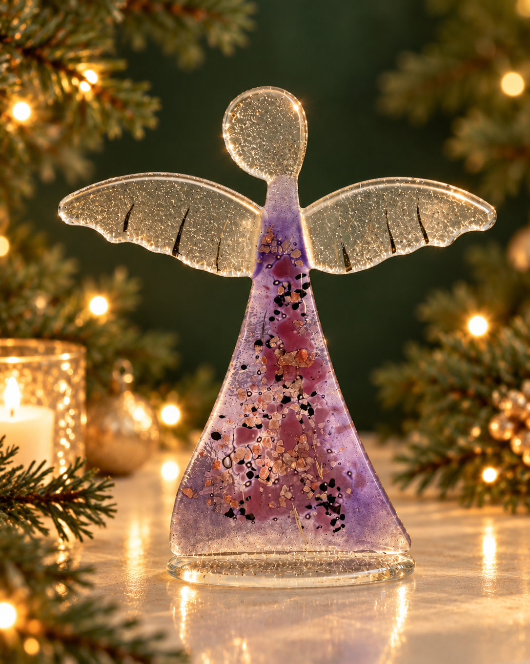 Angel - Mauve & Platinum