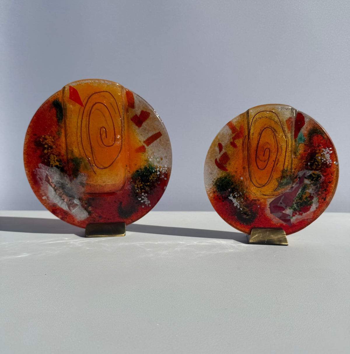 Tricolore Round Mini Vase
