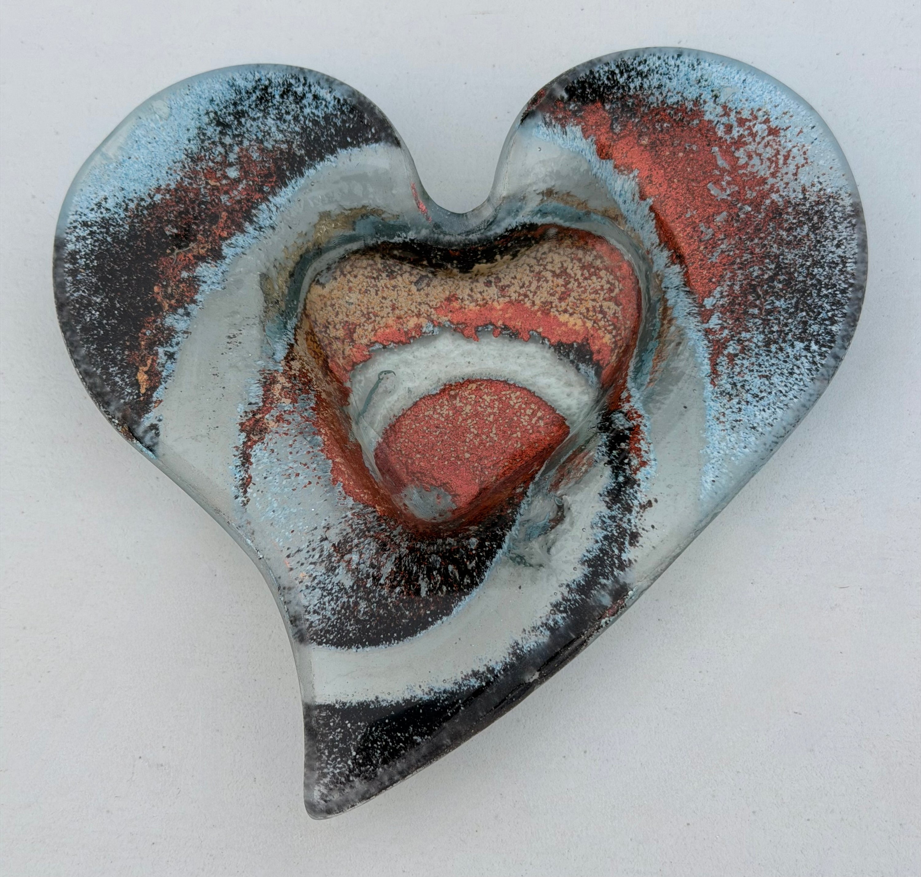 Nefeli Copper Heart Tealight Dish