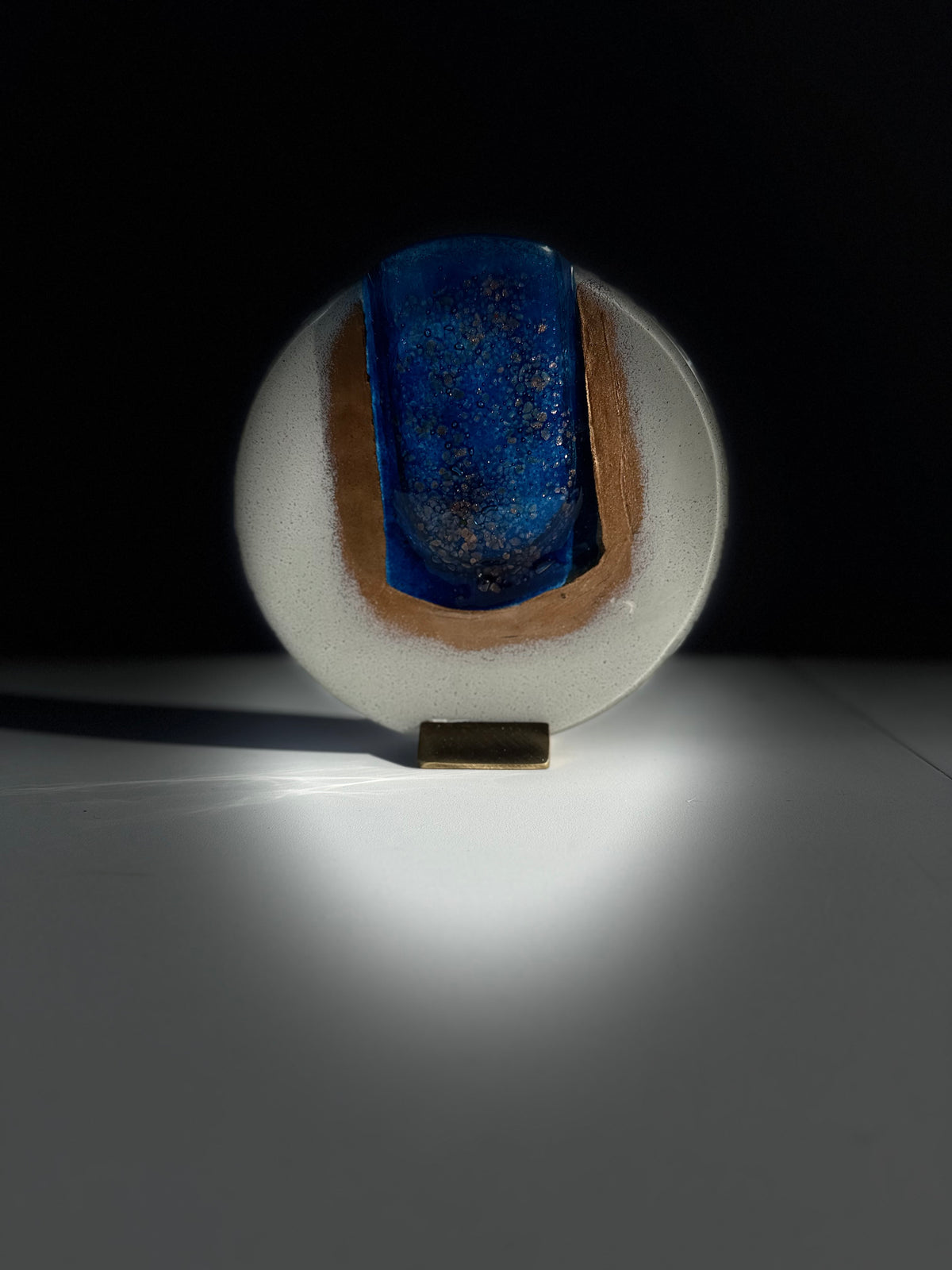 Thira Blue Round Mini Vase