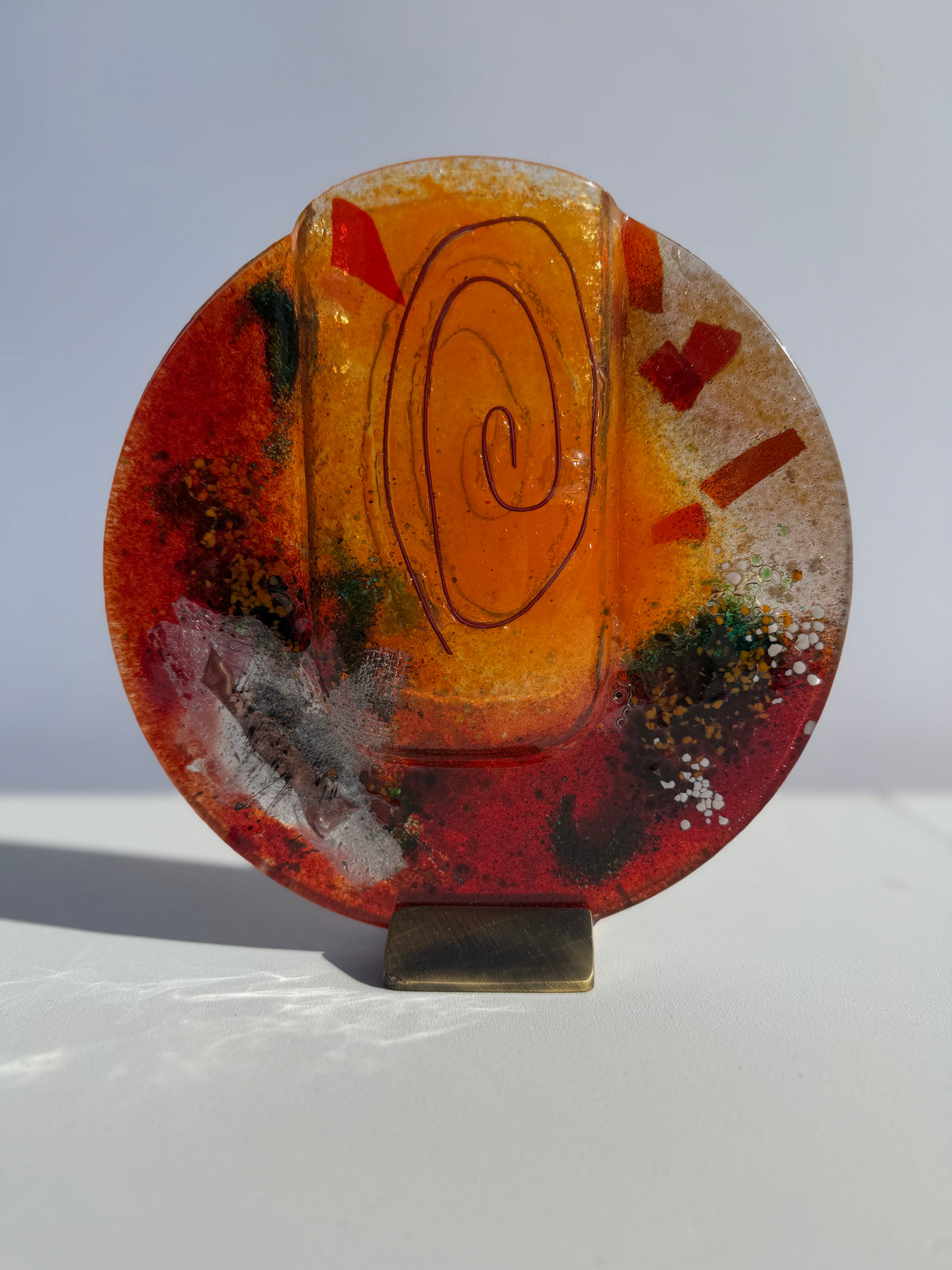 Tricolore Round Mini Vase