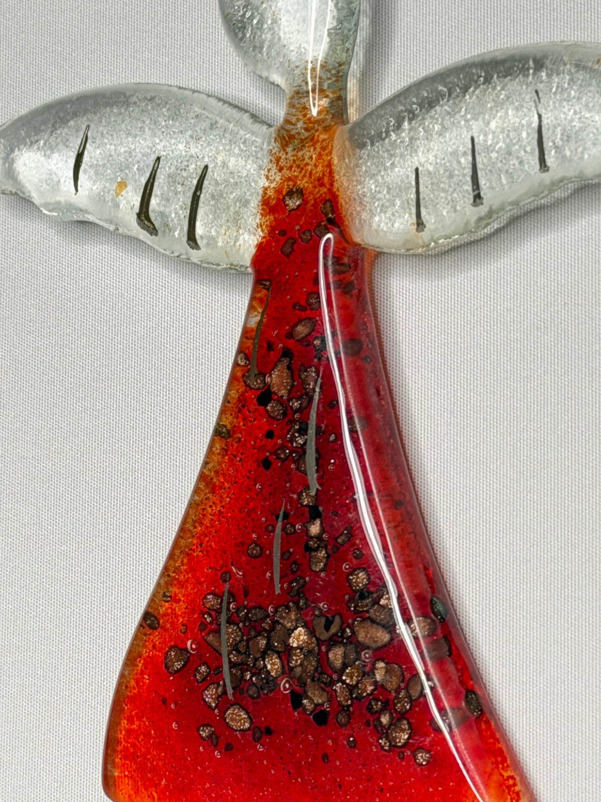 Angel - Red & Platinum (Hanging Decoration)