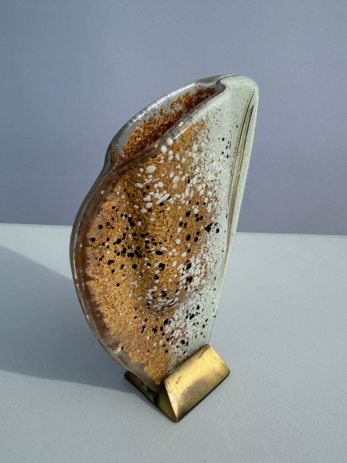 Golden Frost Mini Oval Vase