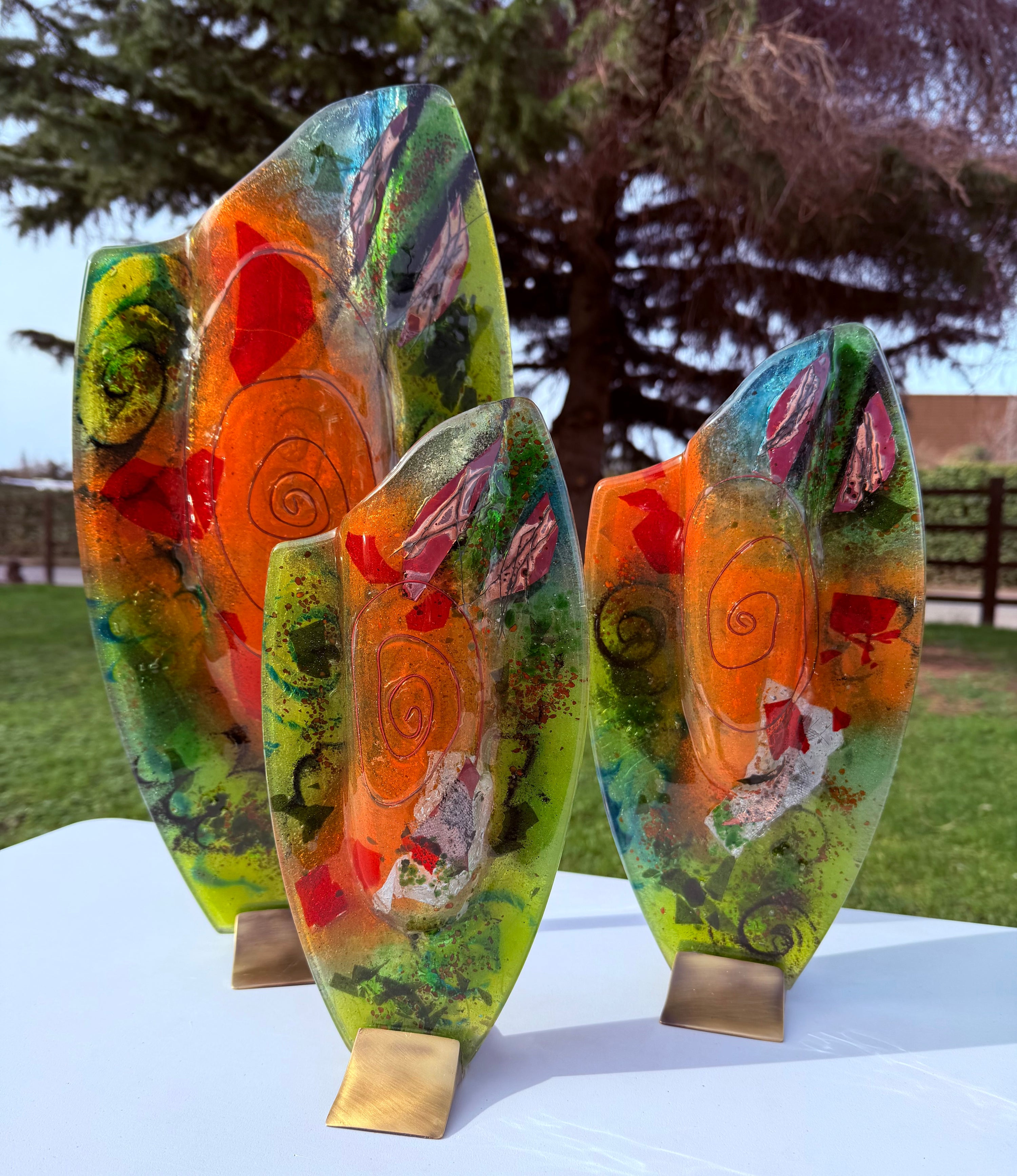 Light Green Oval Vase