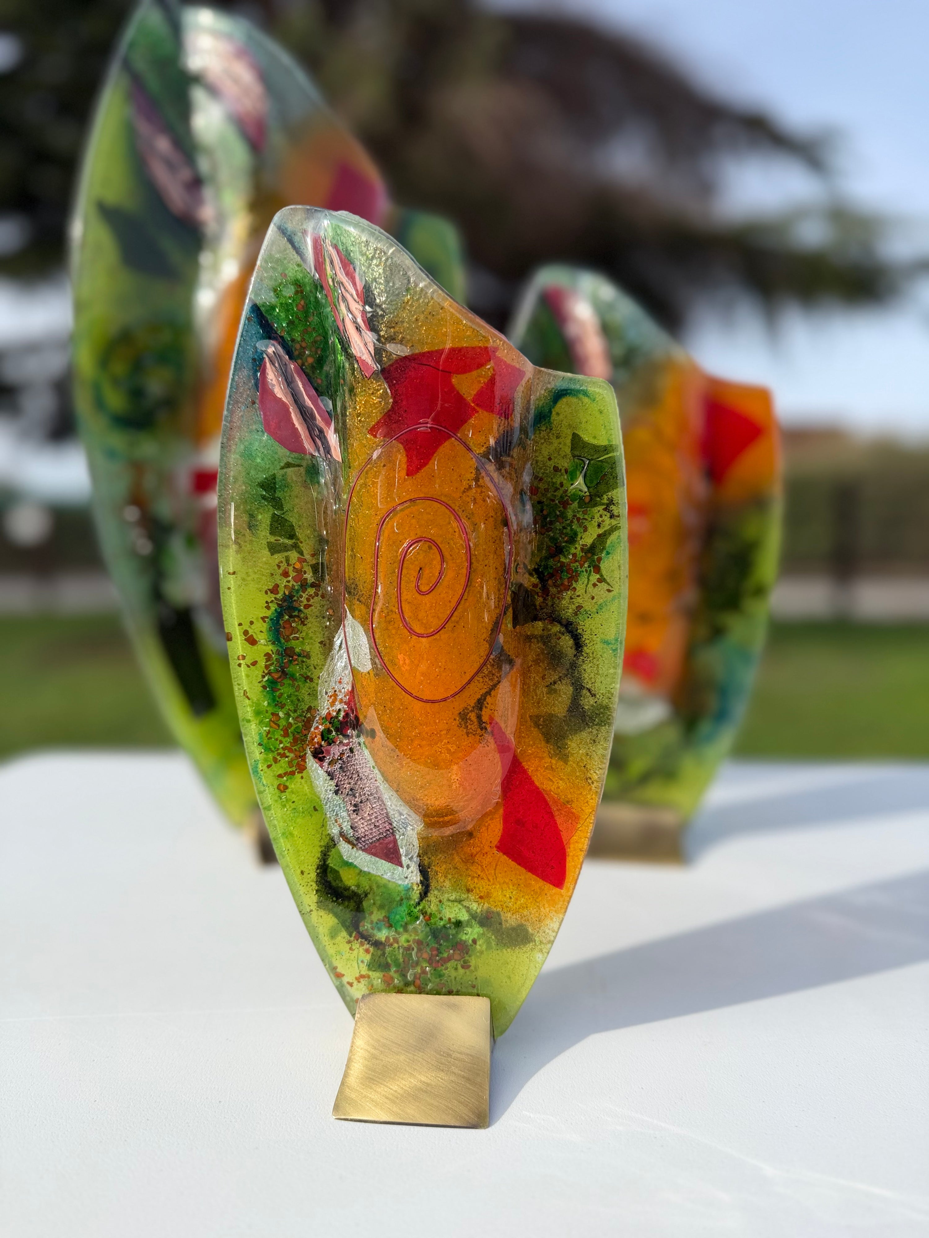 Light Green Oval Vase