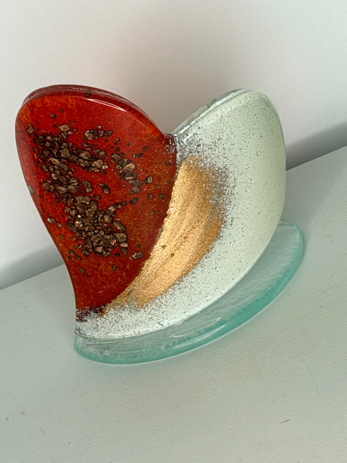 Thira Red Heart Shaped Tealight Holder