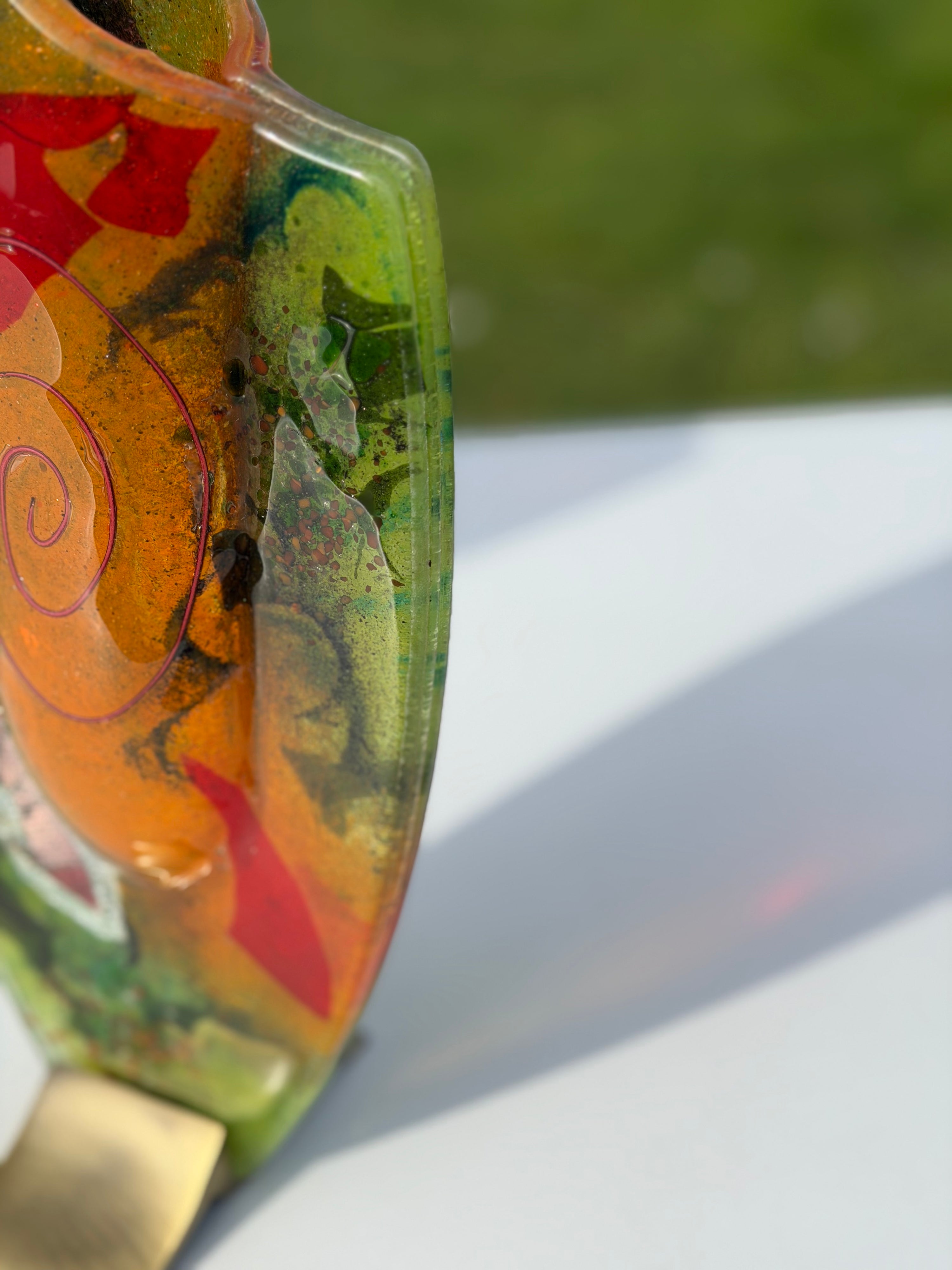 Light Green Oval Vase