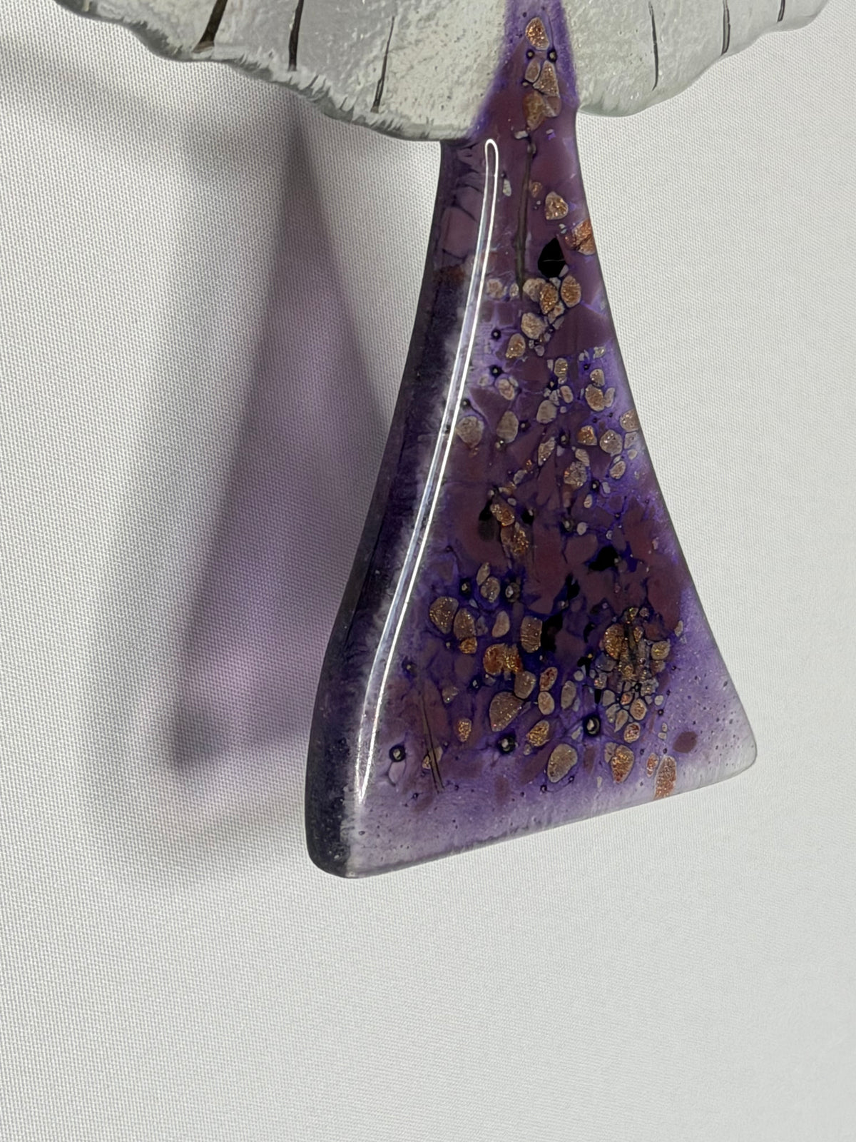 Angel - Mauve & Platinum (Hanging Decoration)