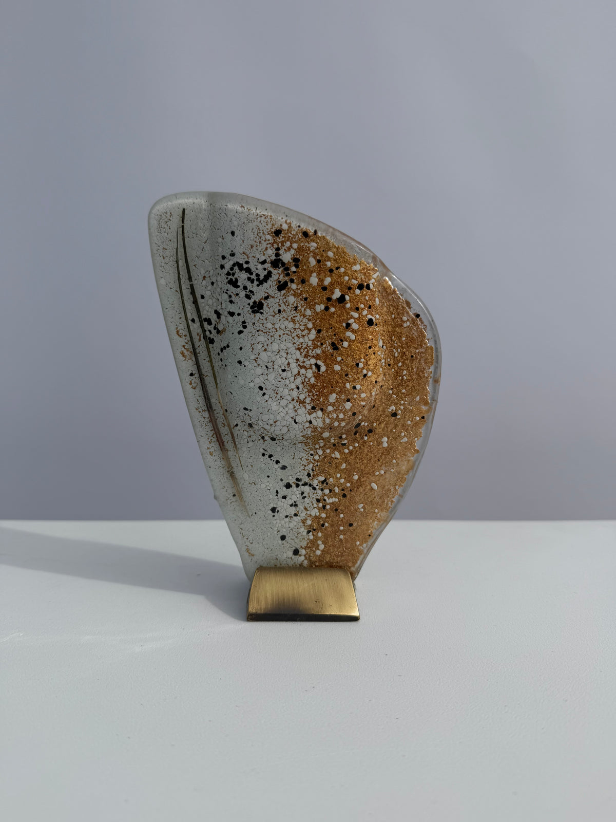 Golden Frost Mini Oval Vase