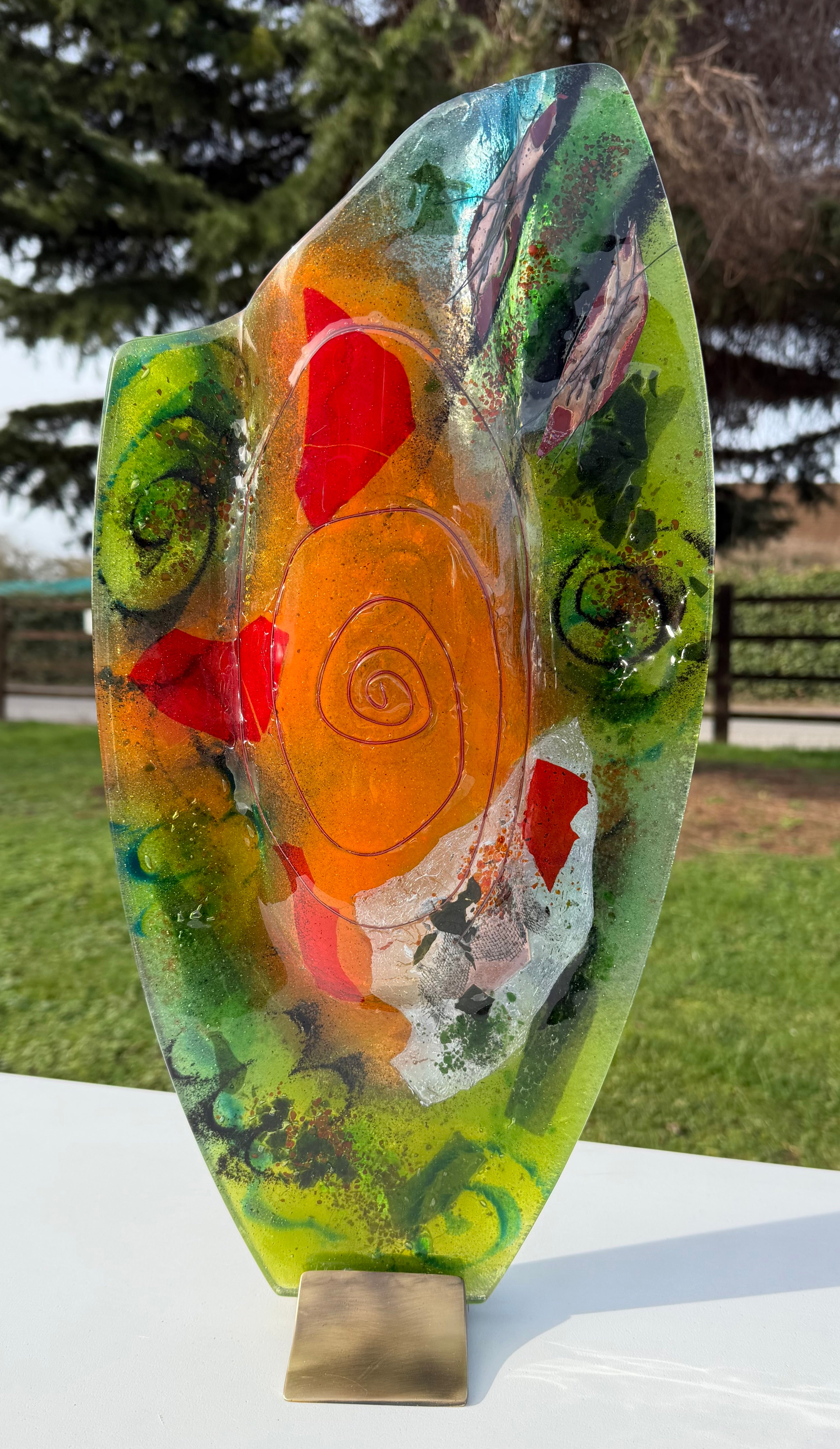 Light Green Oval Vase