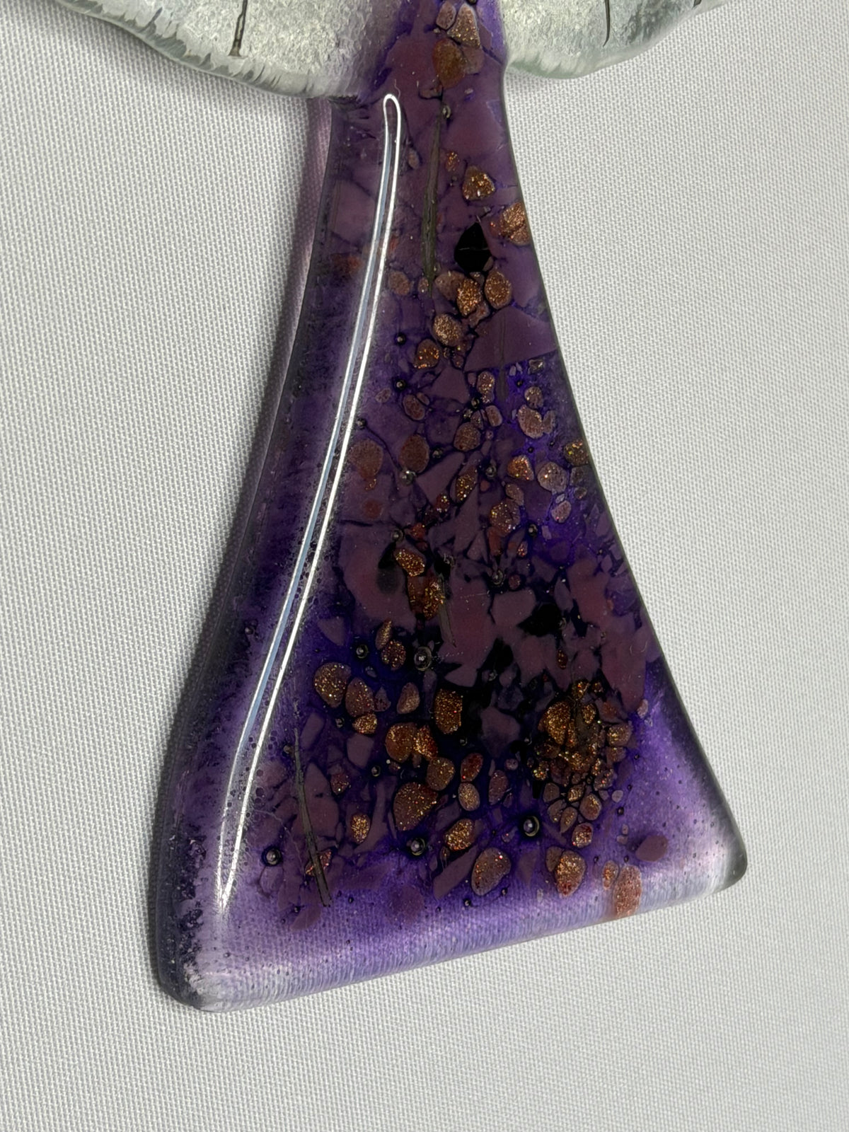 Angel - Mauve & Platinum (Hanging Decoration)