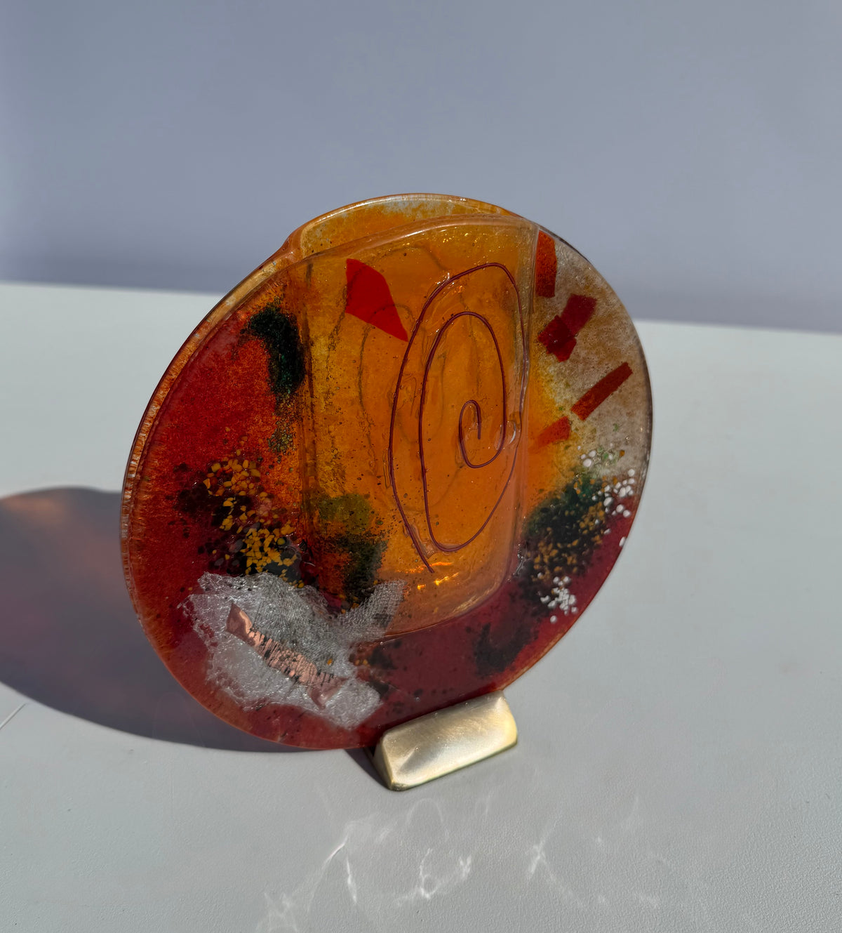 Tricolore Round Mini Vase