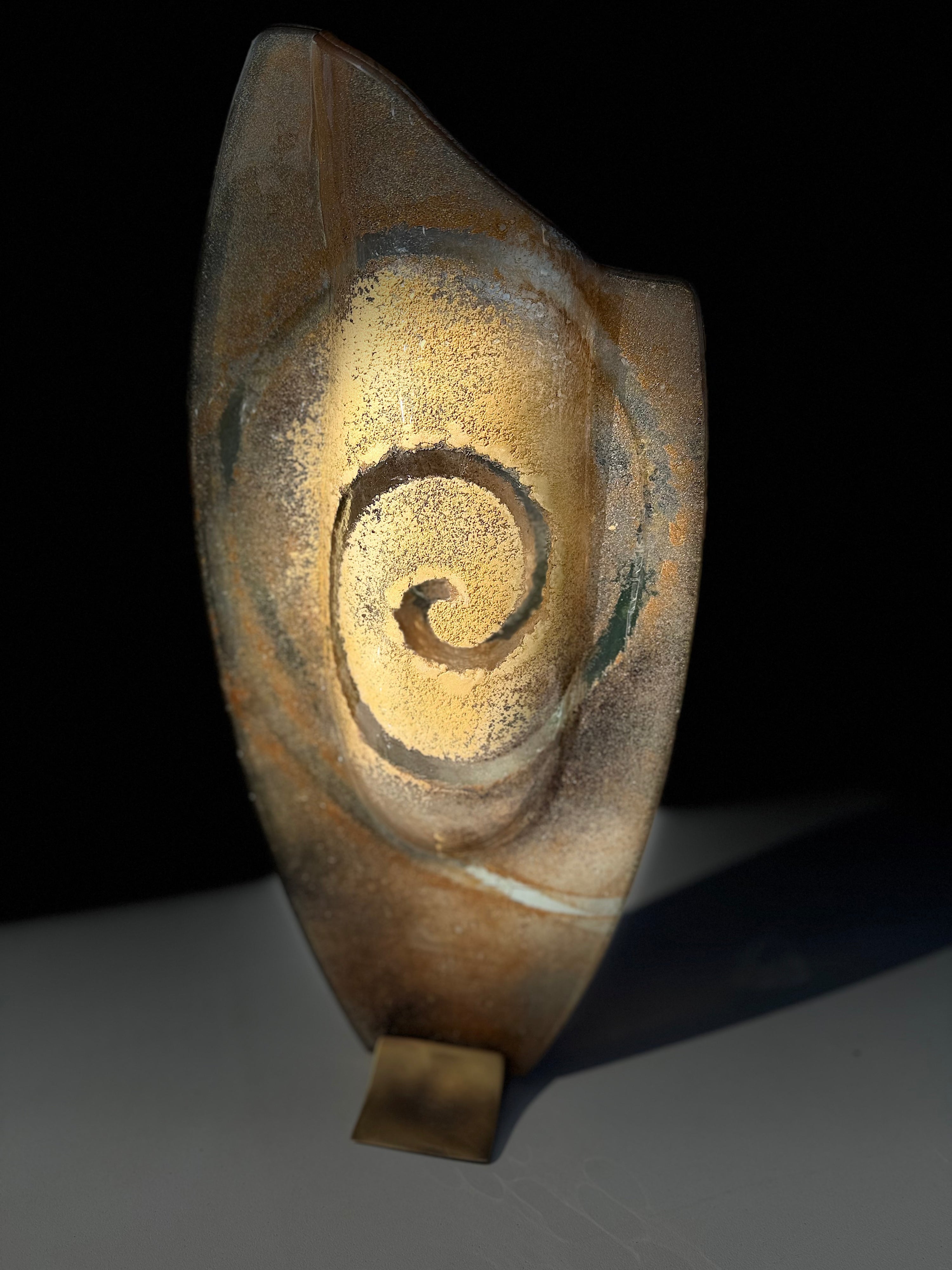 Golden Topaz Oval Vase