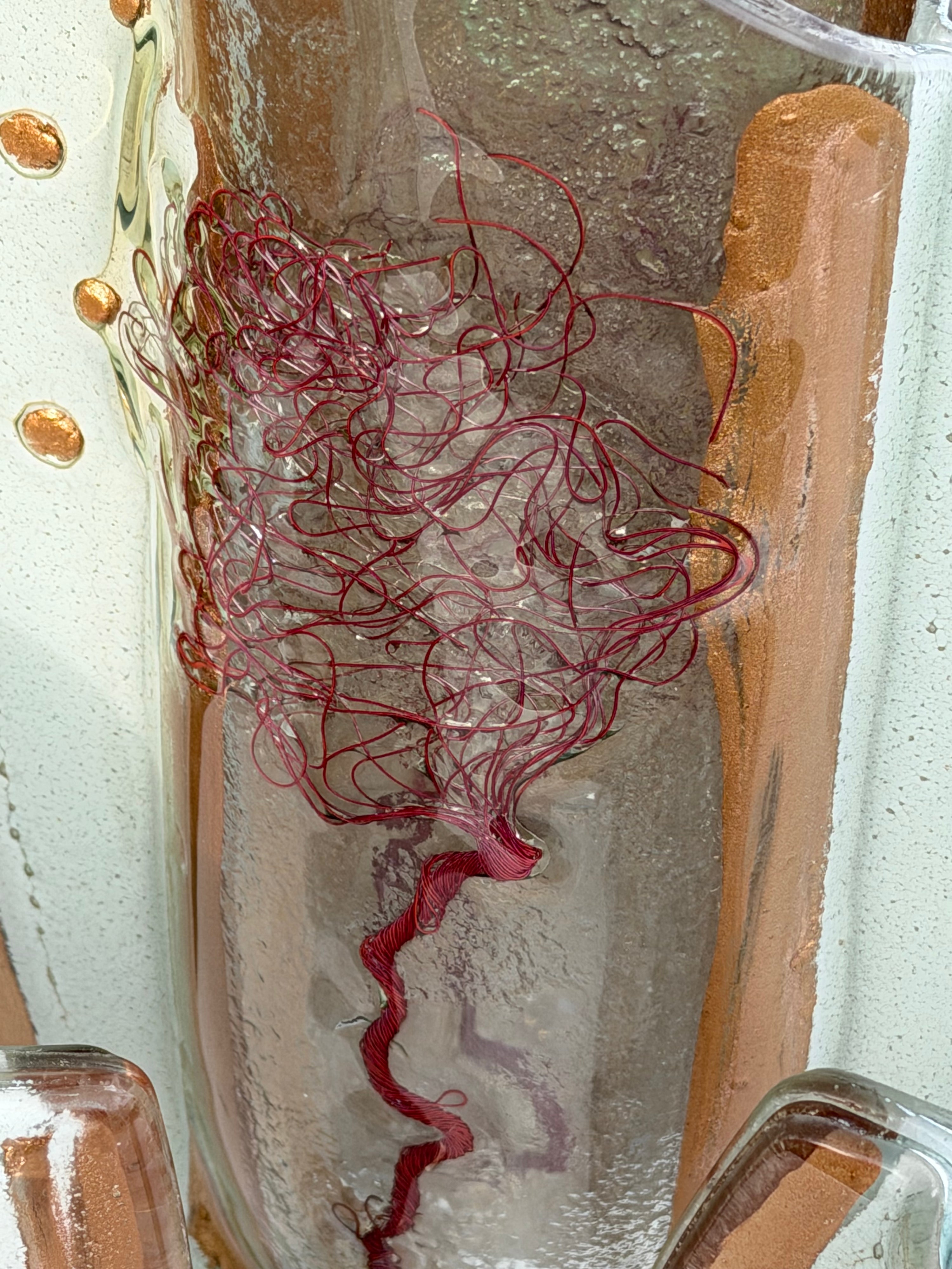 Rose Gold Oval Vase (with Autumn Tree)