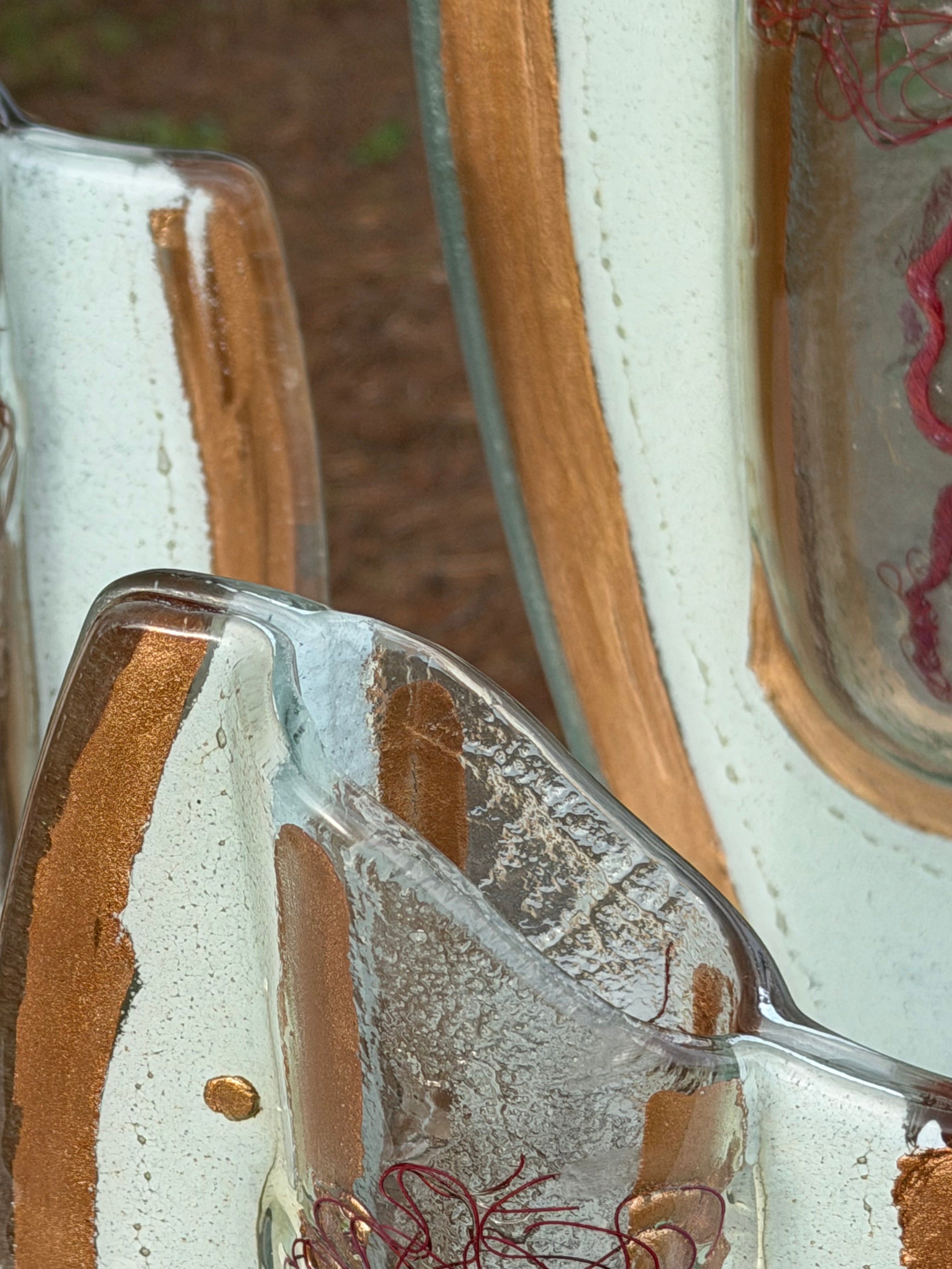 Rose Gold Oval Vase (with Autumn Tree)