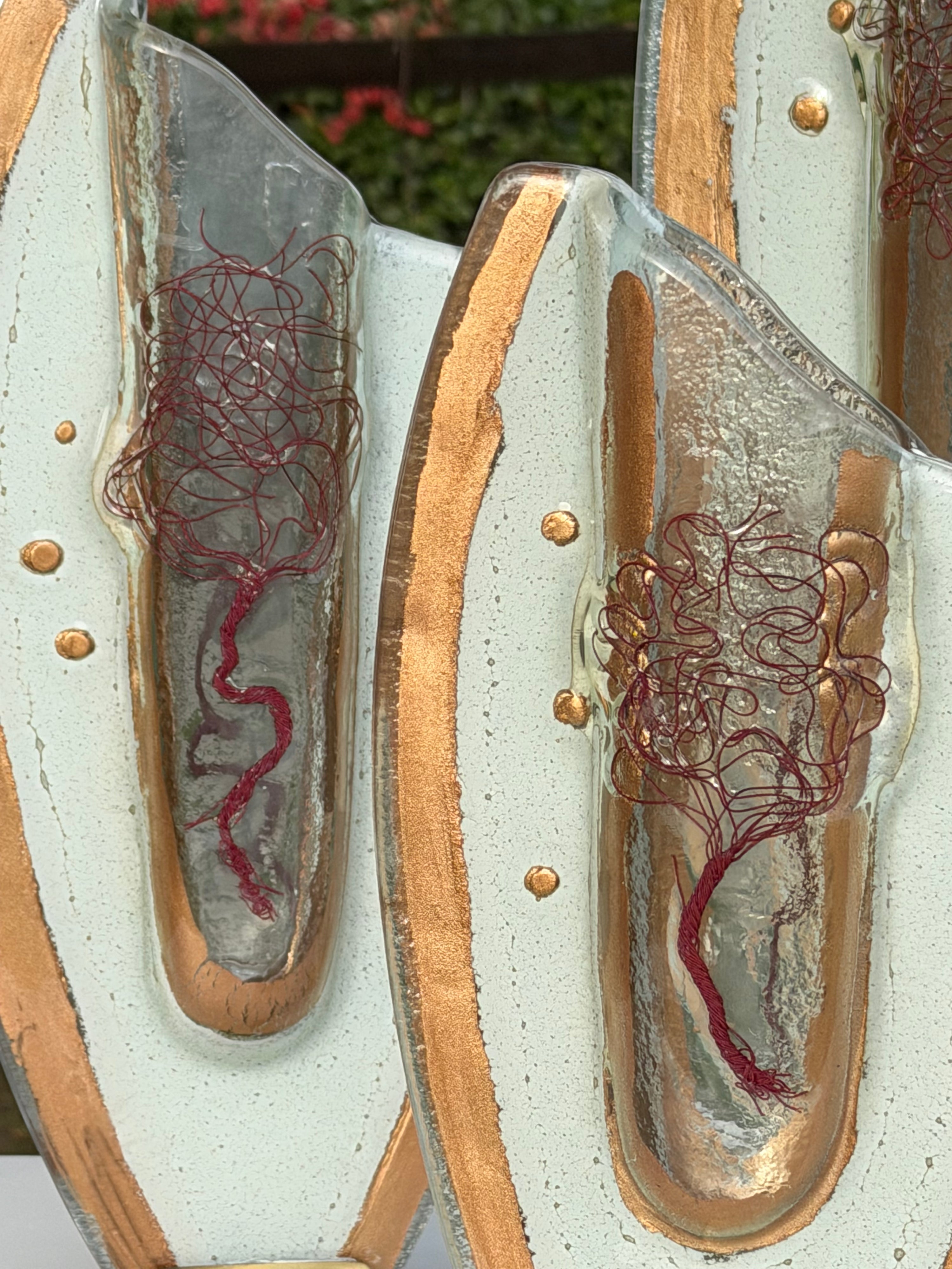 Rose Gold Oval Vase (with Autumn Tree)