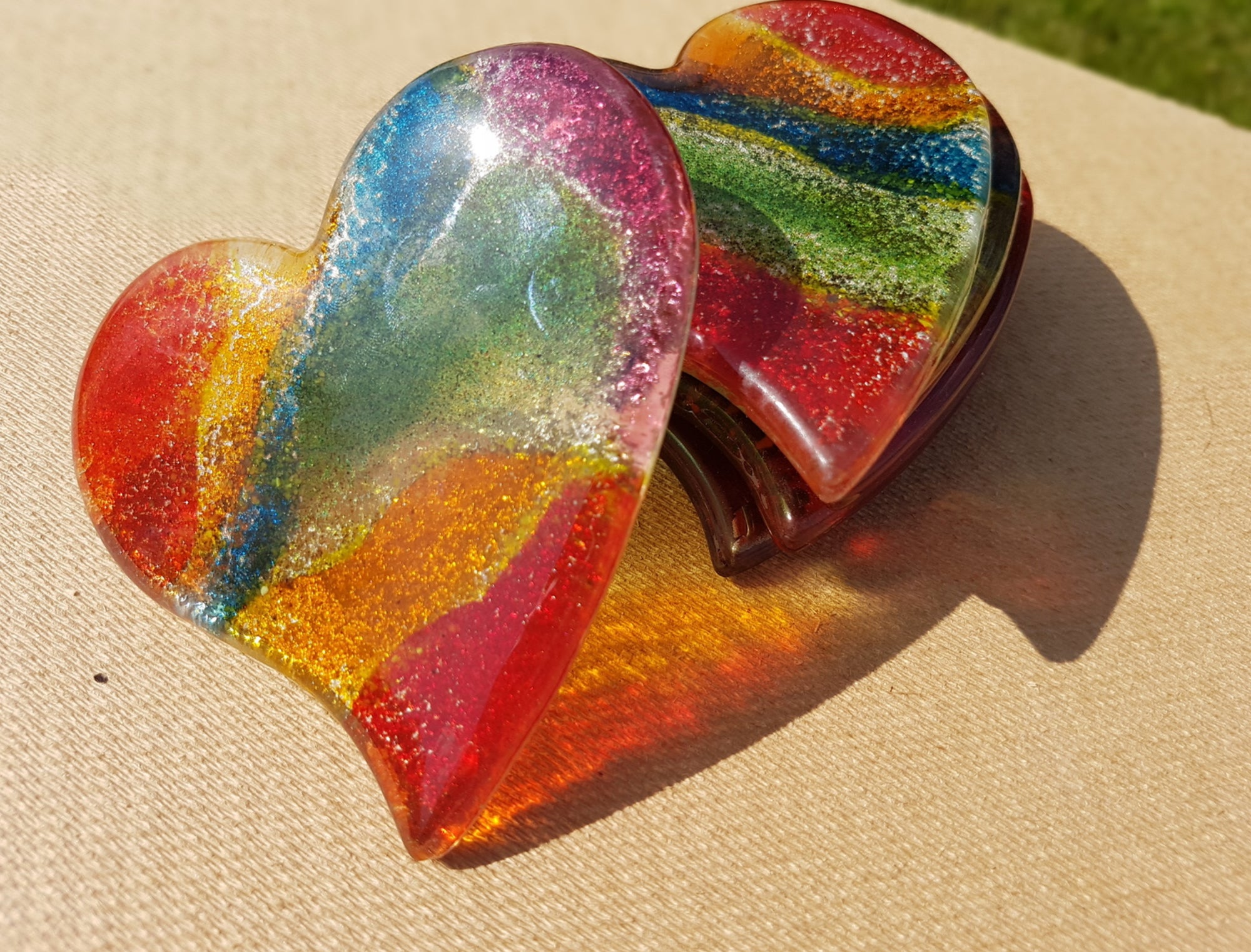 Fireworks Heart Coaster