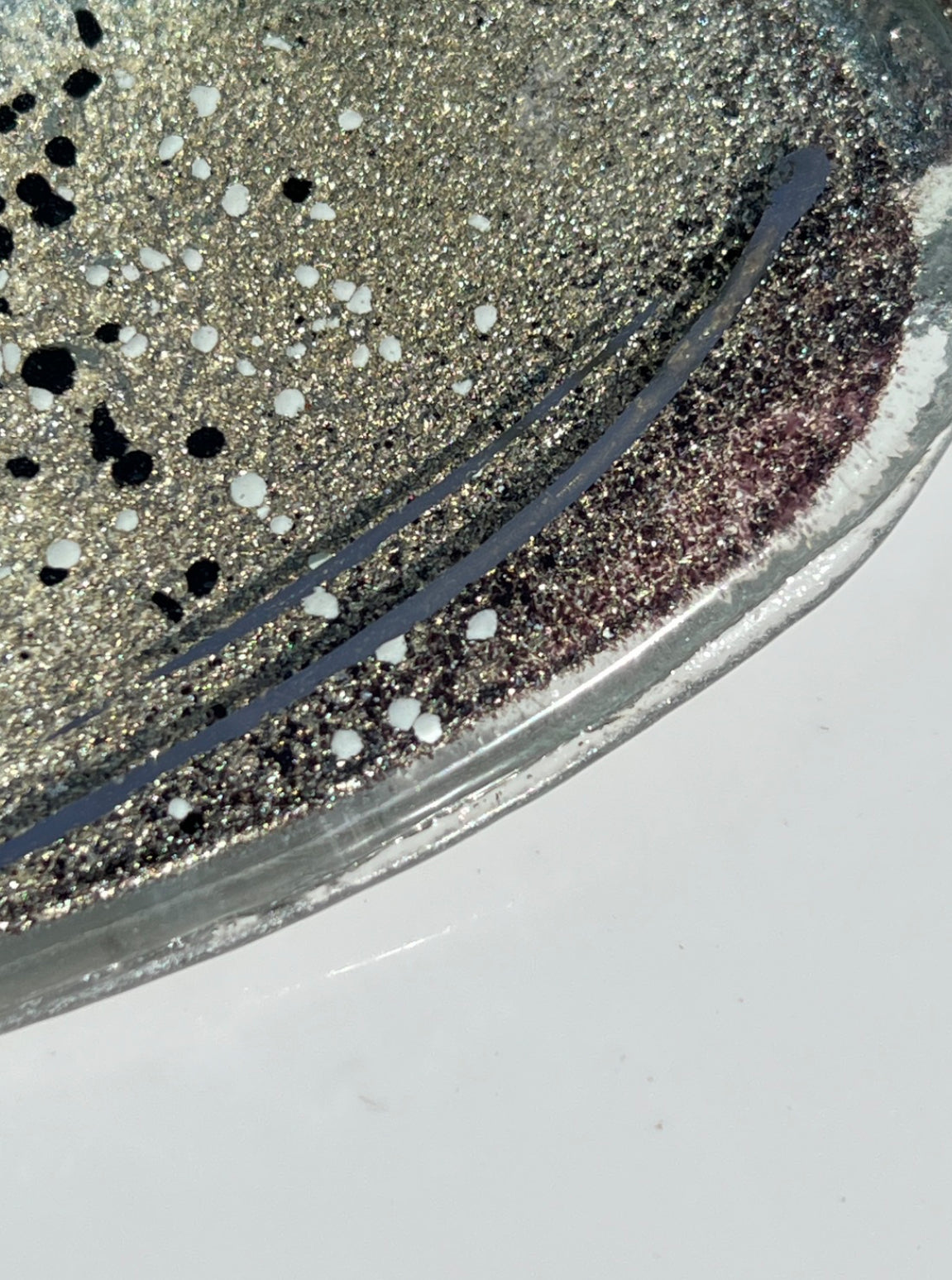 Silver, Grey & Platinum Coaster (Heart)
