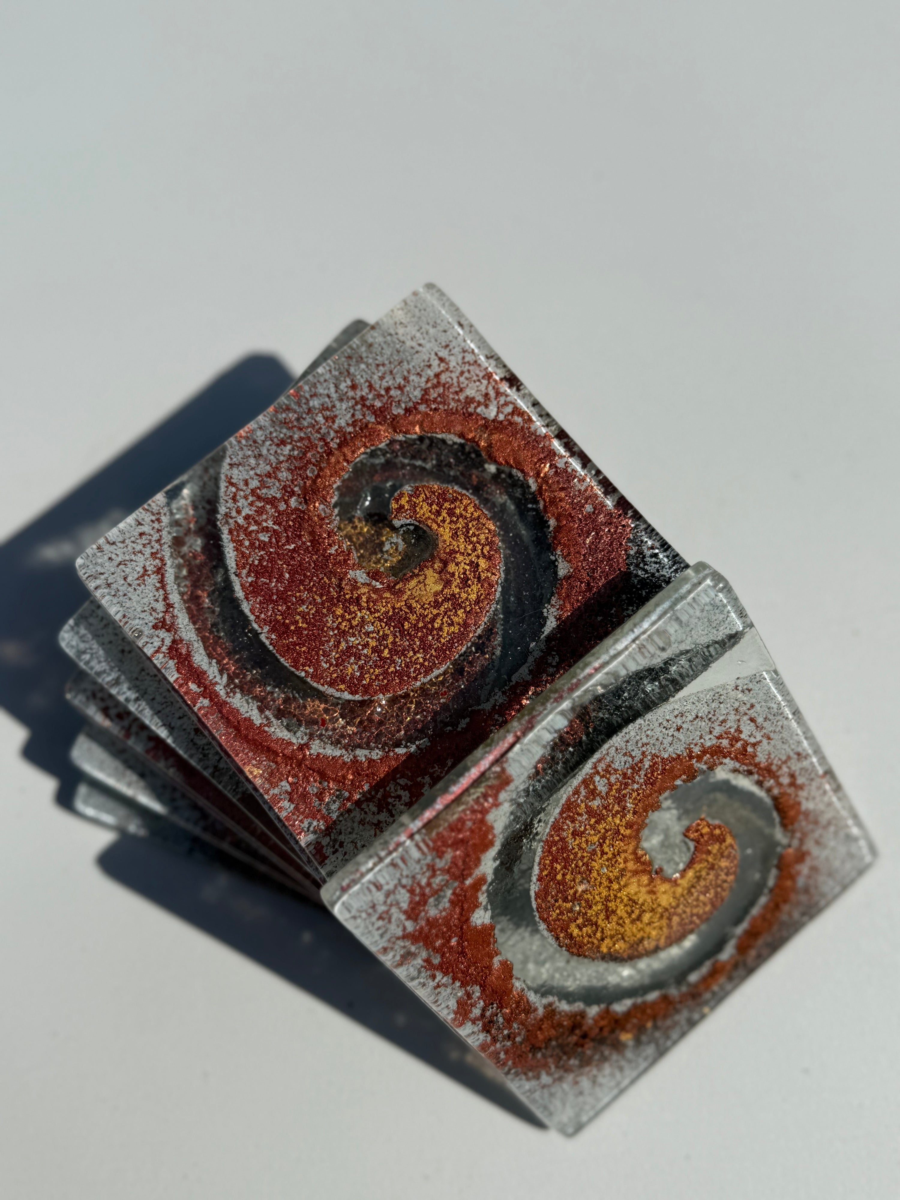 Nefeli Copper Coaster (Square)