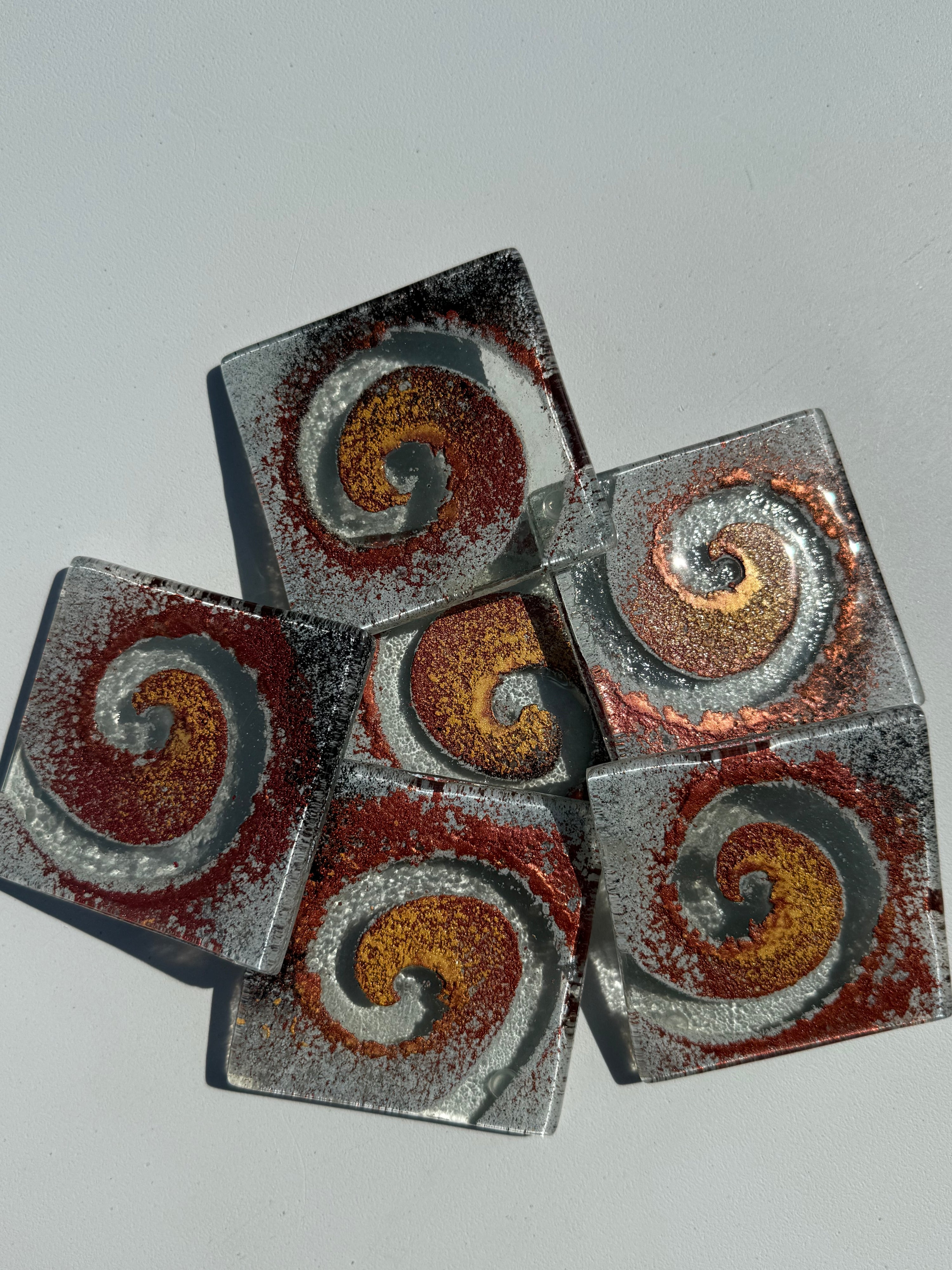 Nefeli Copper Coaster (Square)