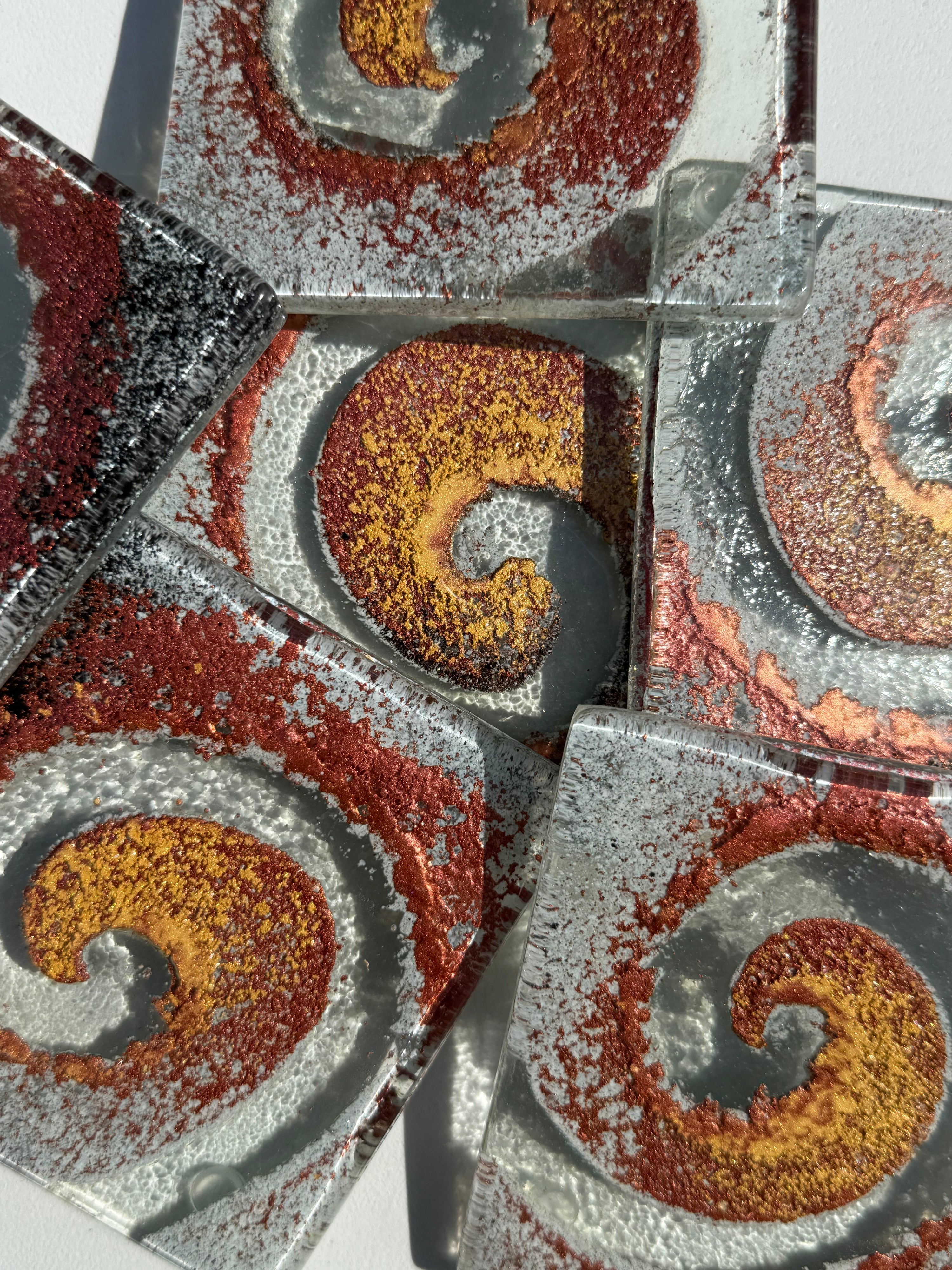 Nefeli Copper Coaster (Square)