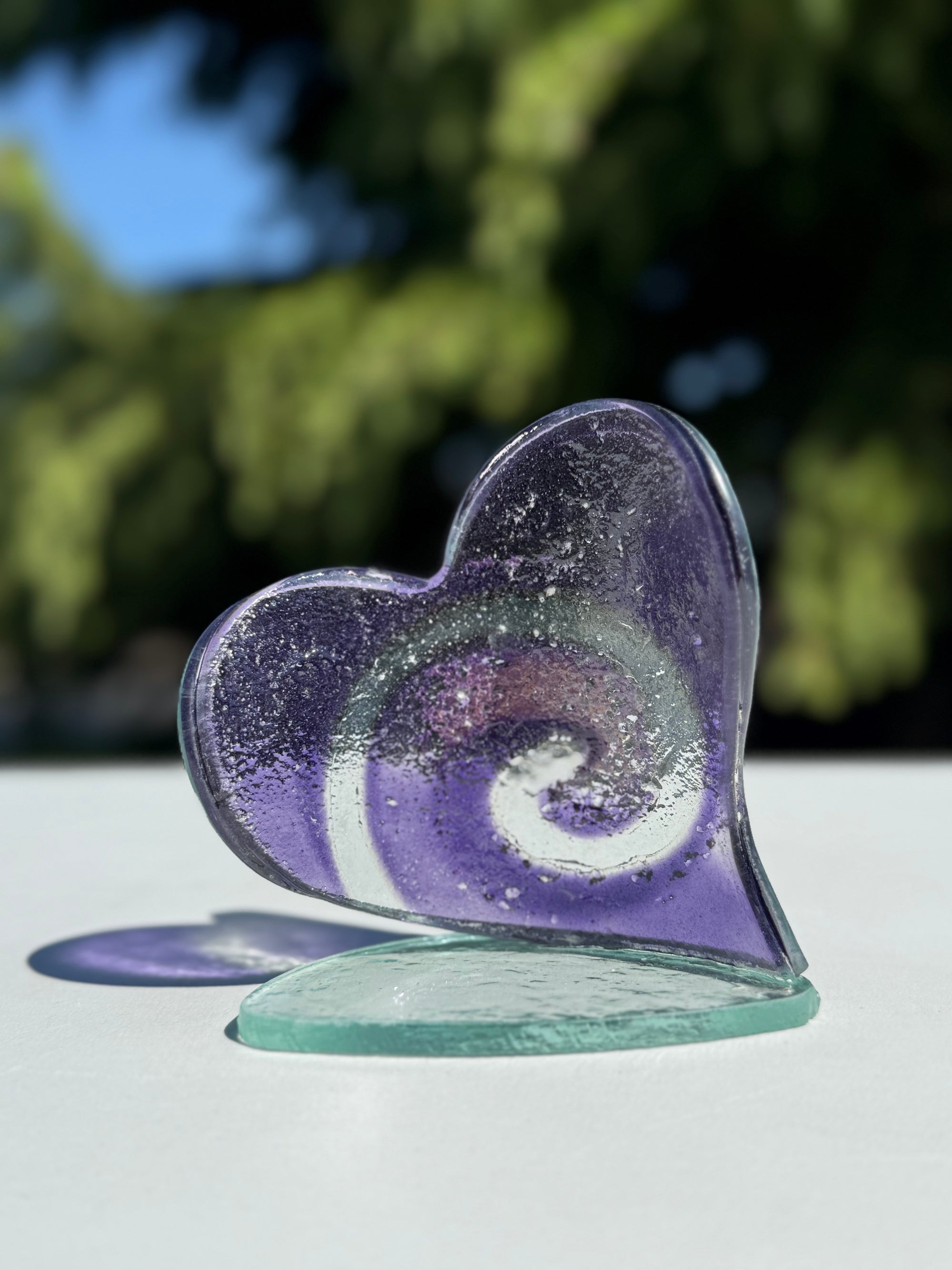 Nefeli Mauve Heart Shaped Tealight Holder