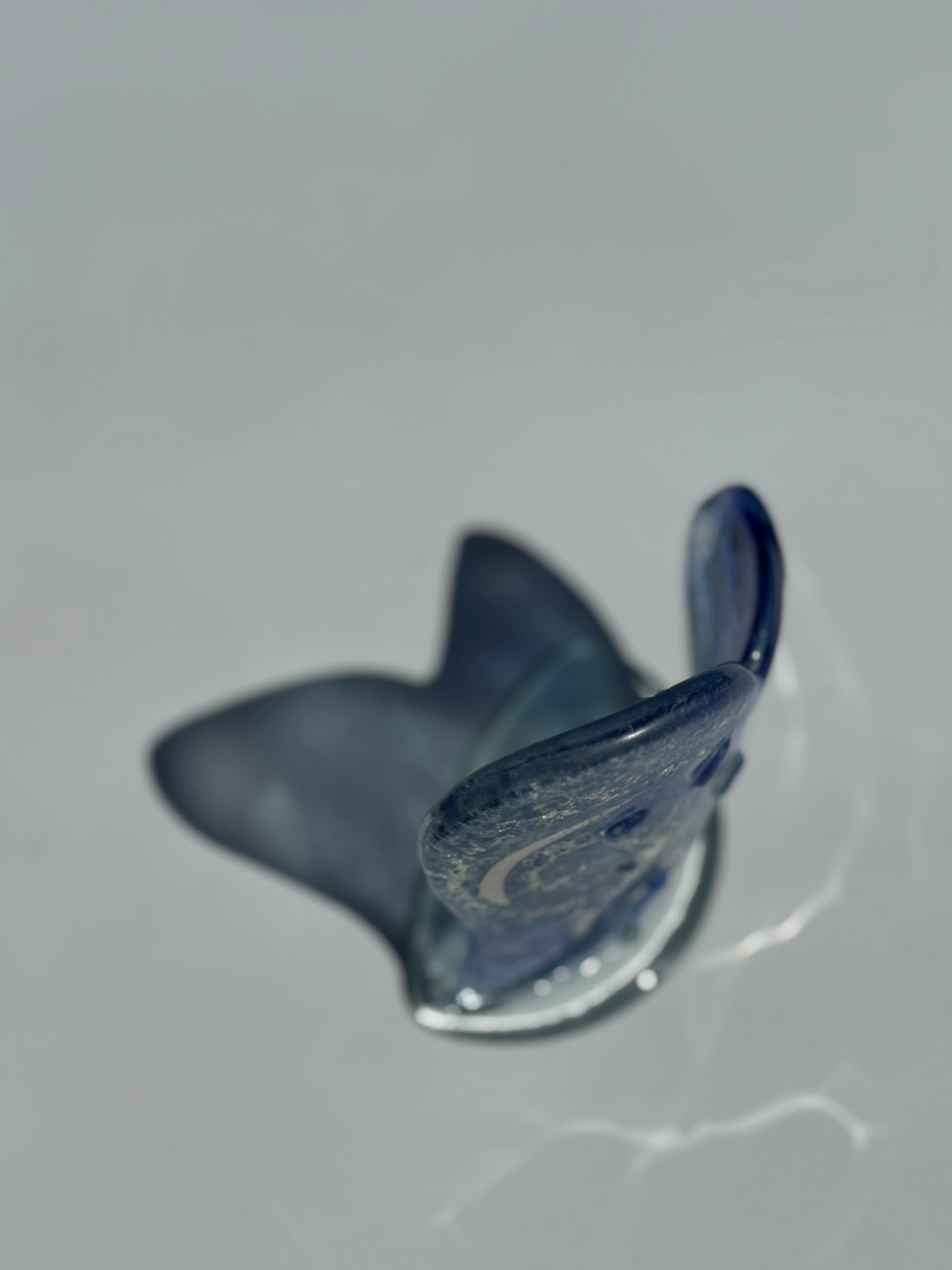 Crystal Blue Heart Shaped Tealight Holder