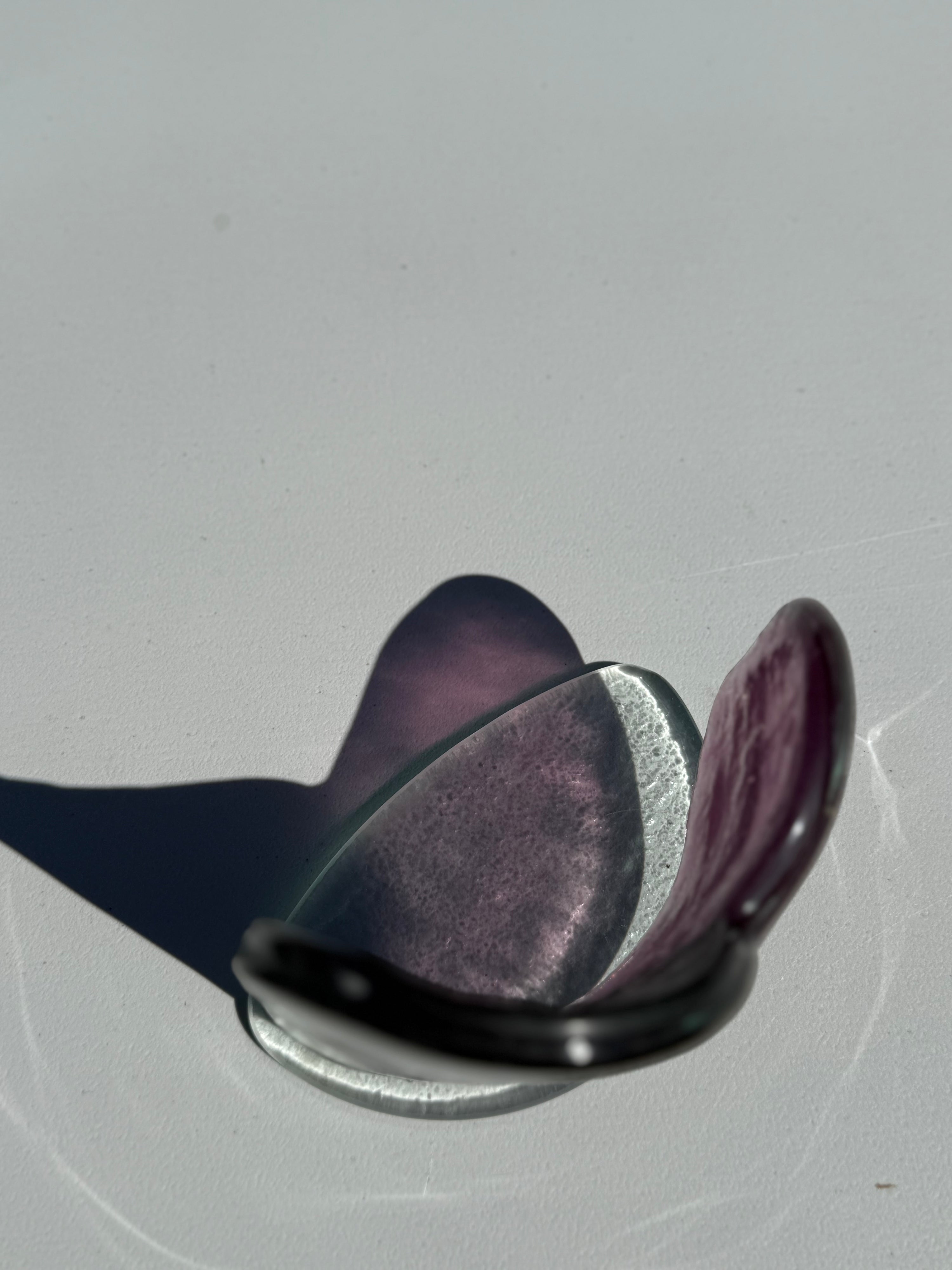Fedra Mauve Heart Shaped Tealight Holder