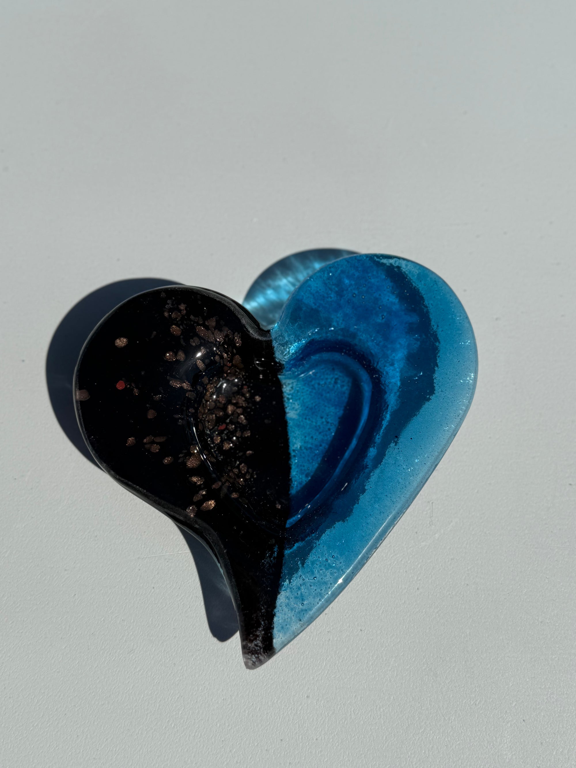 Fedra Blue Heart Tealight Dish